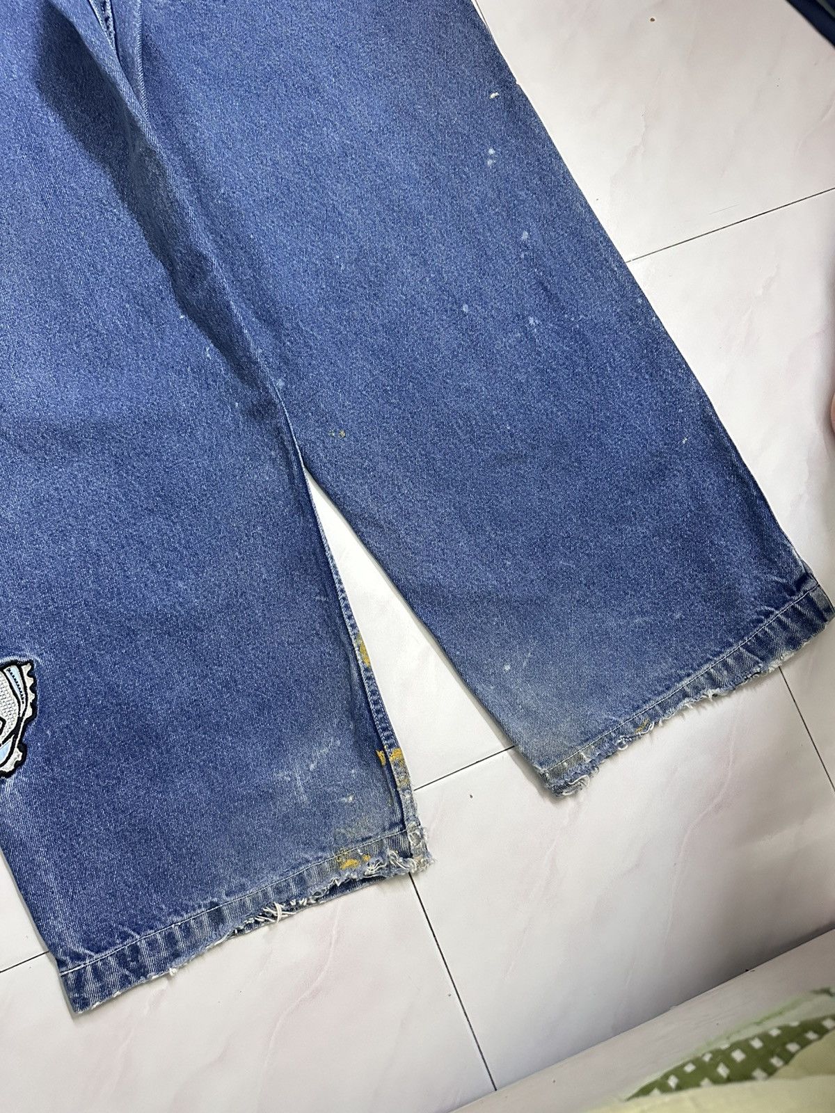 JNCO Distressed Paco Painted Embroidered Baggy Jeans Y2K Jnco Size US 36 / EU 52 - 12 Thumbnail