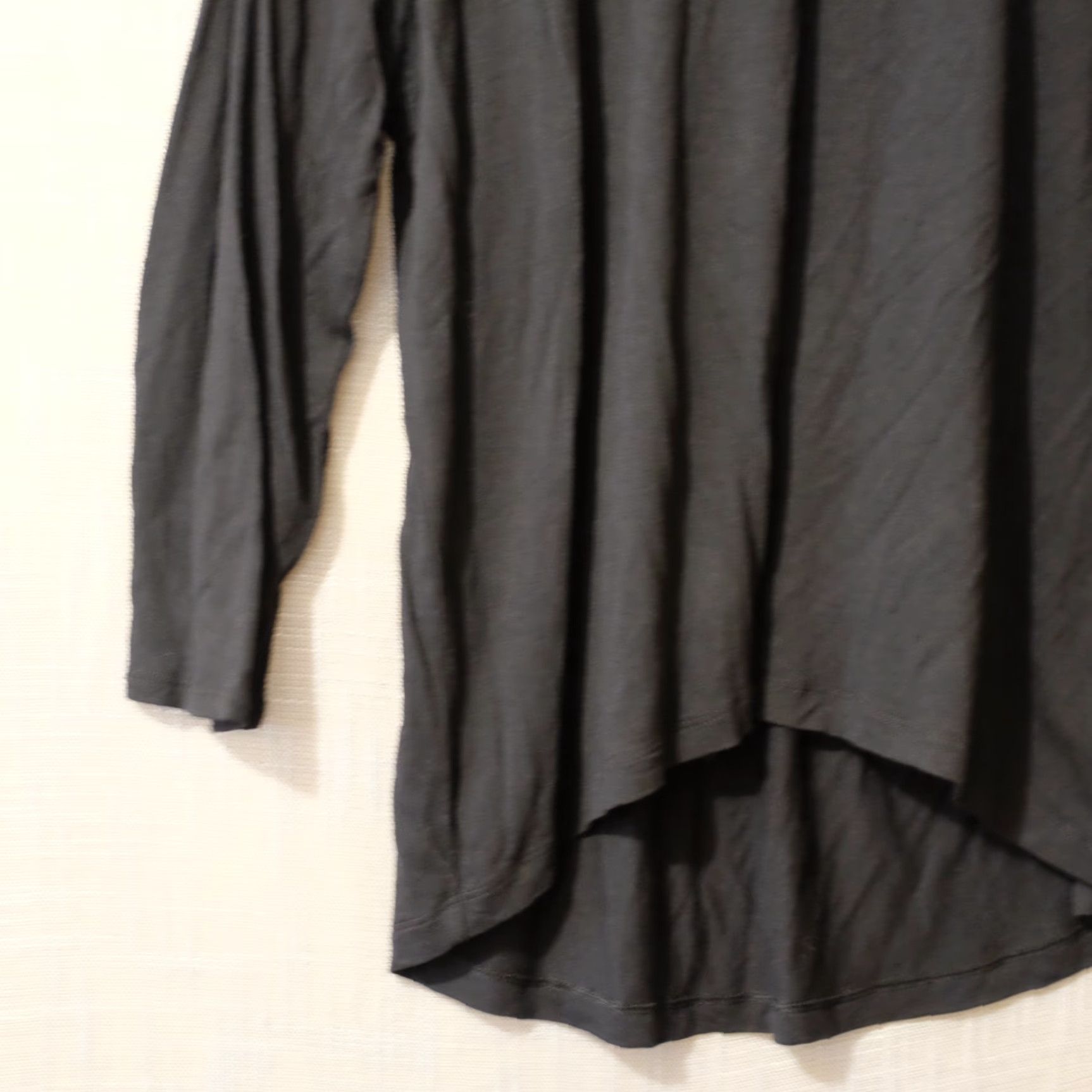 Old Navy Old Navy Shirt Womens L Black Long Sleeve Boat Neck Super Soft Size L / US 10 / IT 46 - 3 Thumbnail