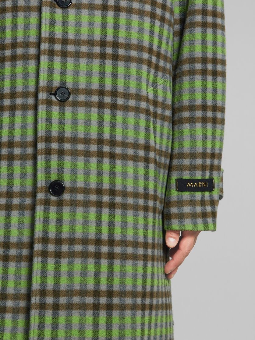 Marni o1w1db10125 Check Pattern Wool Coat in Multicolor Size US L / EU 52-54 / 3 - 6 Thumbnail