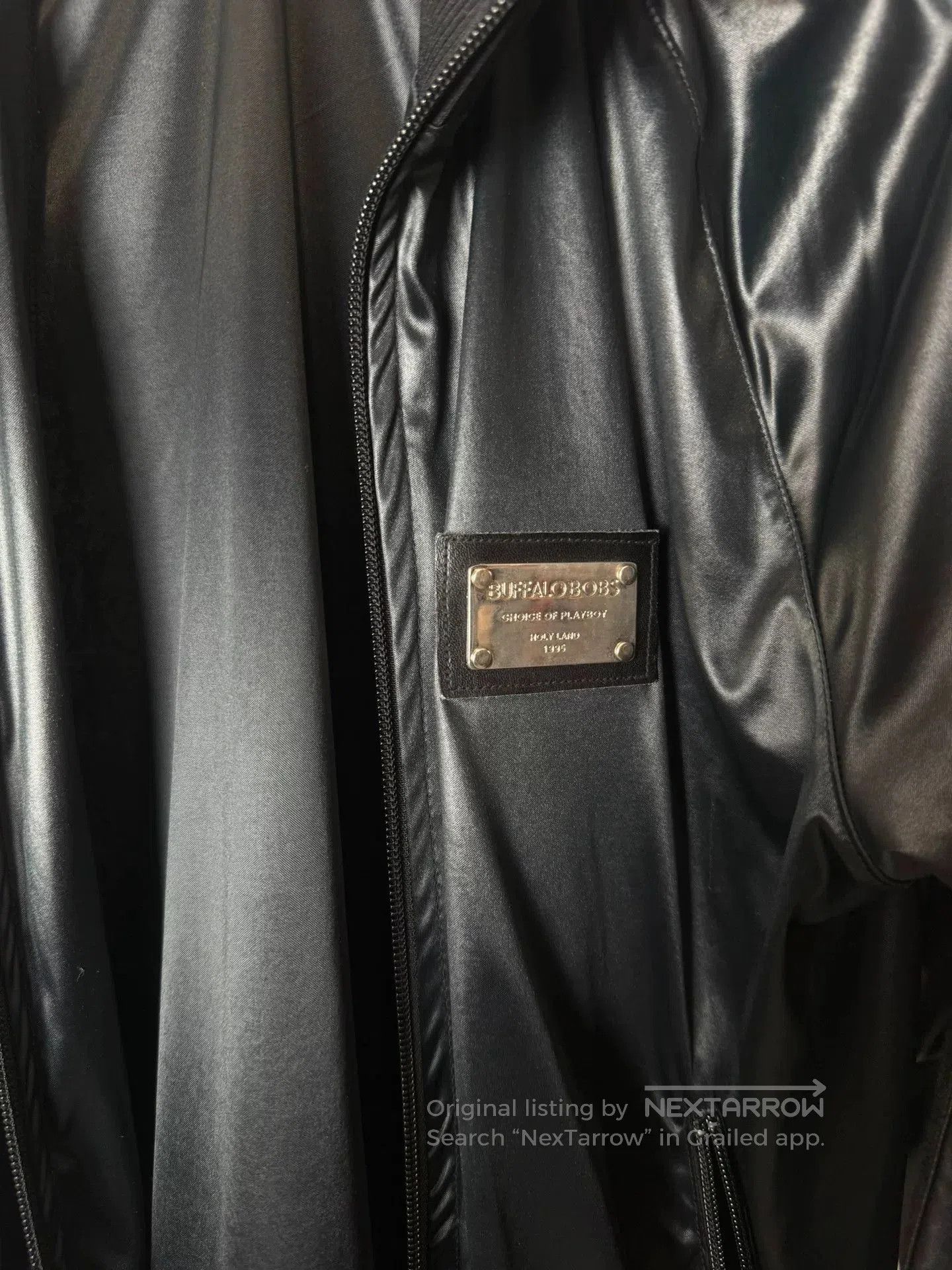 BUFFALO BOBS black faux leather bomber jacket. Size S / US 4 / IT 40 - 7 Thumbnail