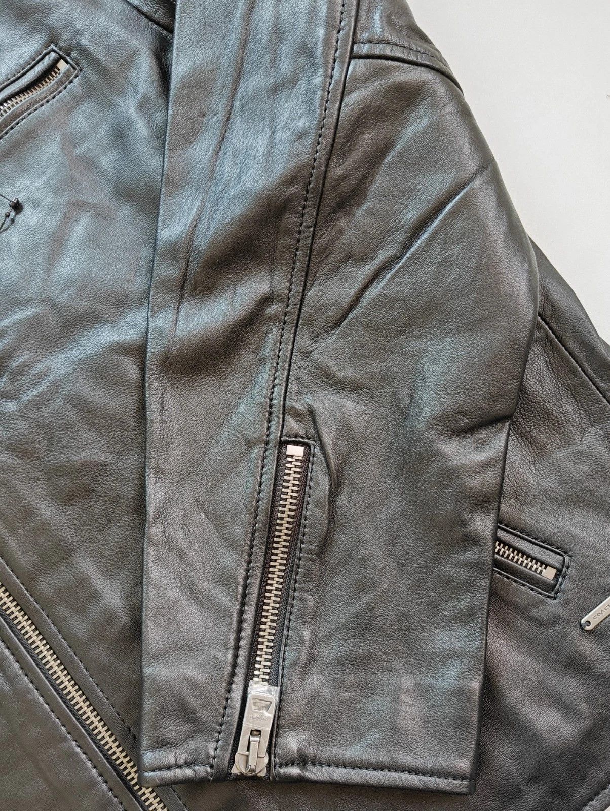 Coach Coach Leather Racer Jacket FTP 5054 Size US XL / EU 56 / 4 - 9 Thumbnail