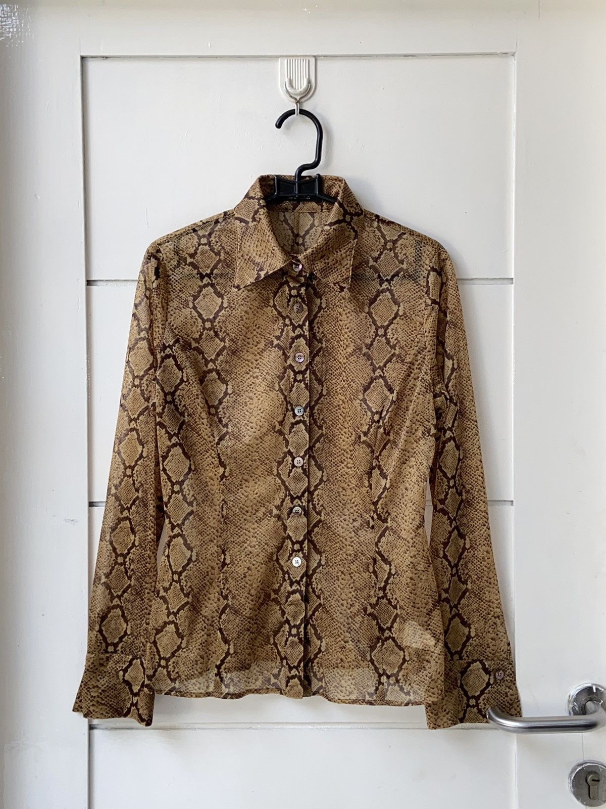 Designer × Japanese Brand Last Scene New York Snake Mesh Shirt Size S / US 4 / IT 40 - 1 Thumbnail