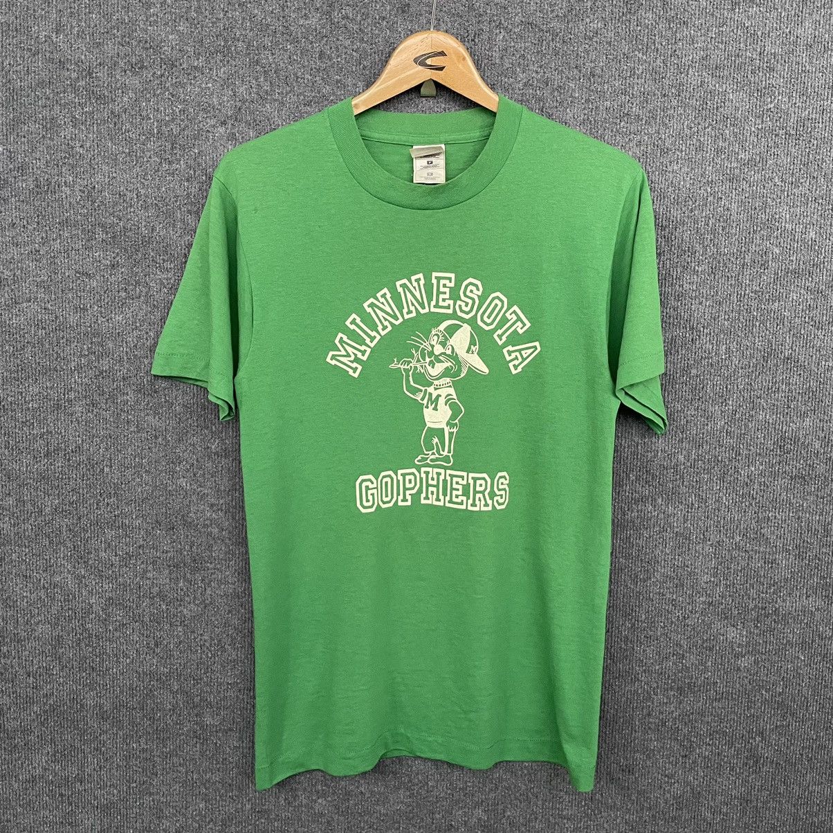 Vintage Vintage 1980s University of Minnesota Gophers Athletic Tee Size US S / EU 44-46 / 1 - 1 Thumbnail