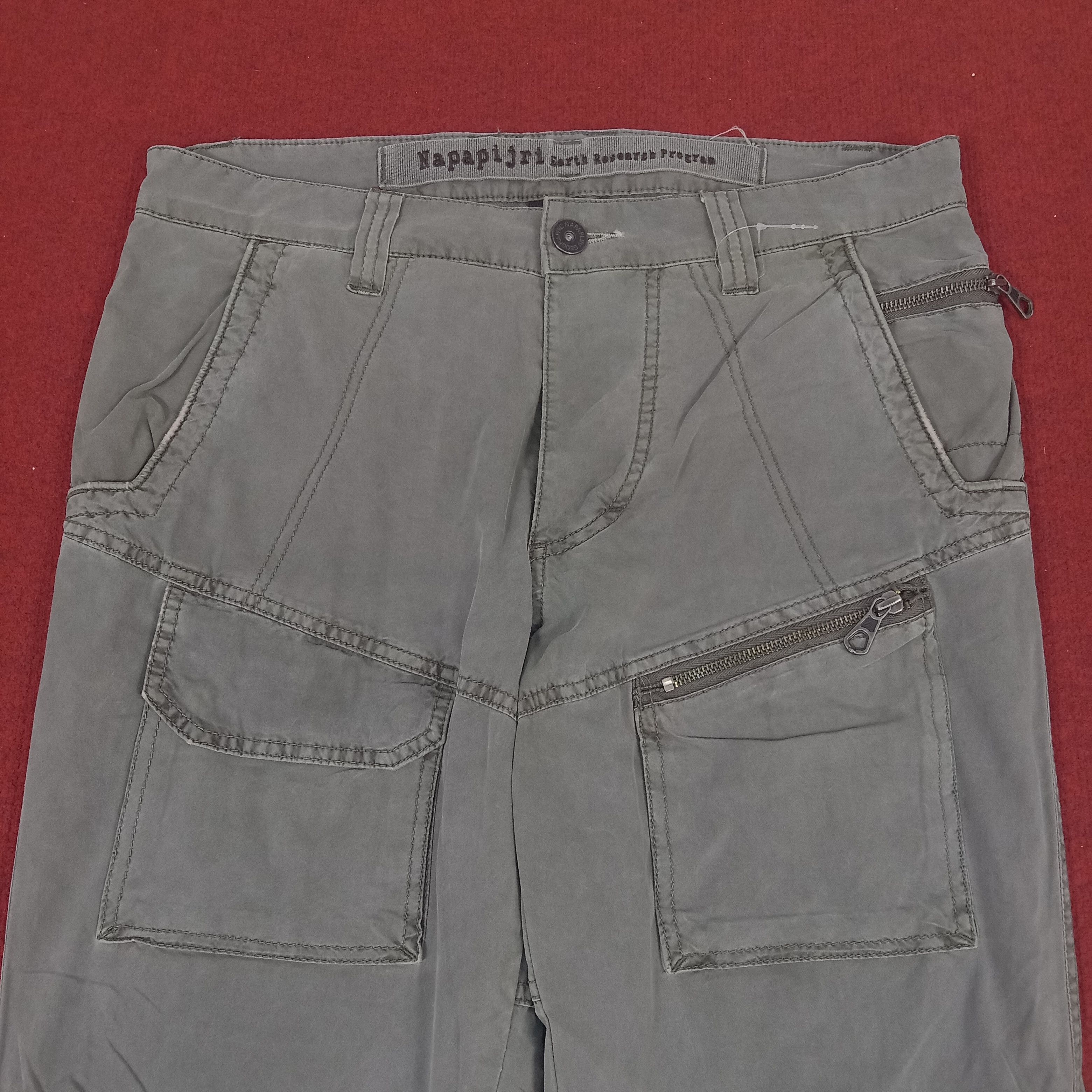Napapijri × Vintage Napapijri Outdoor Style Rare Nice Design Pants Size US 34 / EU 50 - 2 Thumbnail