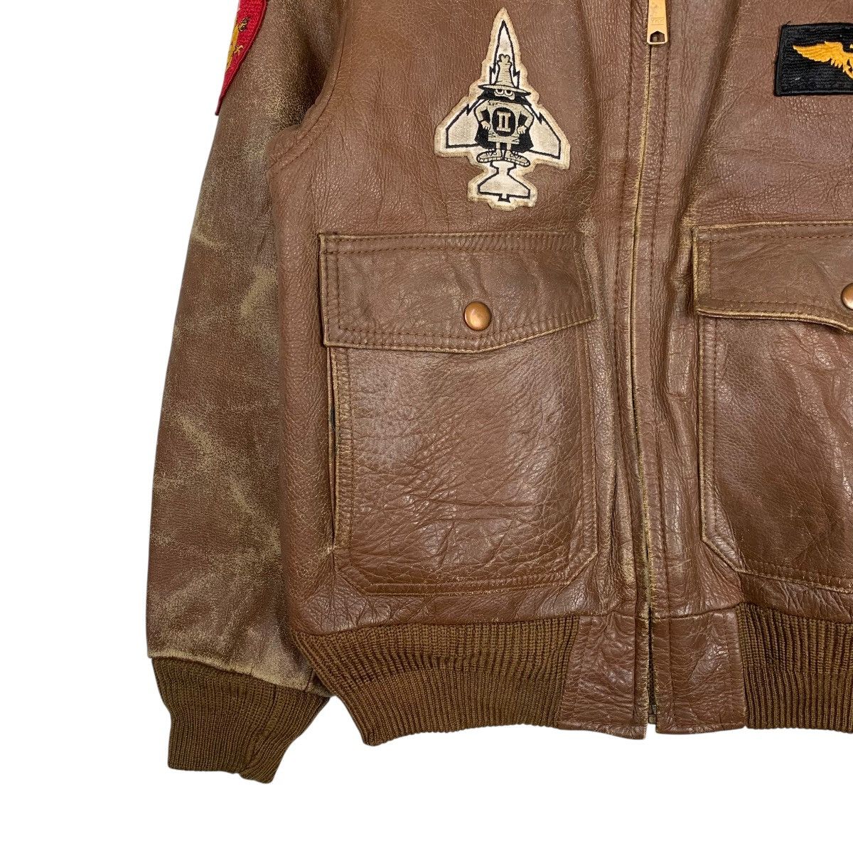 Japanese Brand Japanese Brand Dambuster Strike Fighter Leather Jacket Size US M / EU 48-50 / 2 - 4 Thumbnail