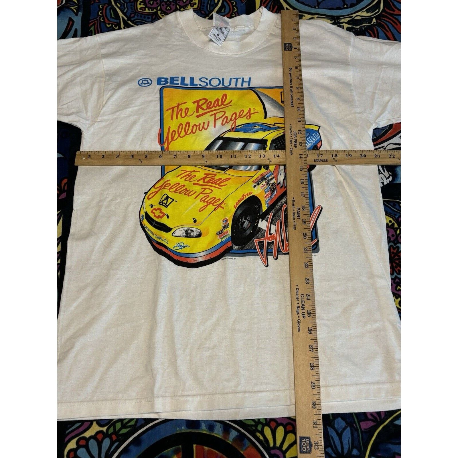 Other Vintage nascar white the real yellow bellsouth car T-shirt L Size US L / EU 52-54 / 3 - 6 Thumbnail
