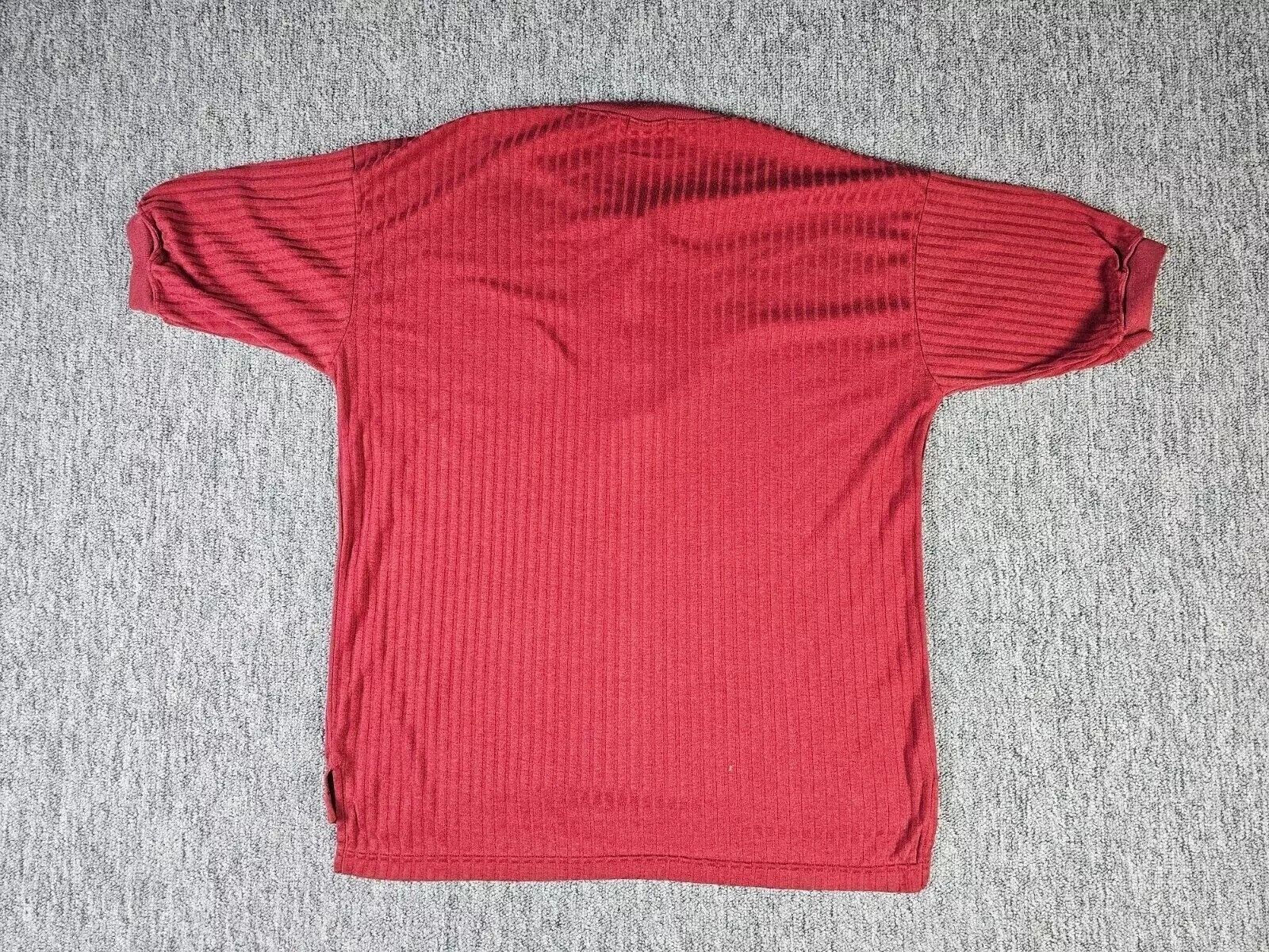 Levi's Vintage Levis Polo Shirt USA Made Burgundy Cotton Men L 90s Size US L / EU 52-54 / 3 - 4 Thumbnail