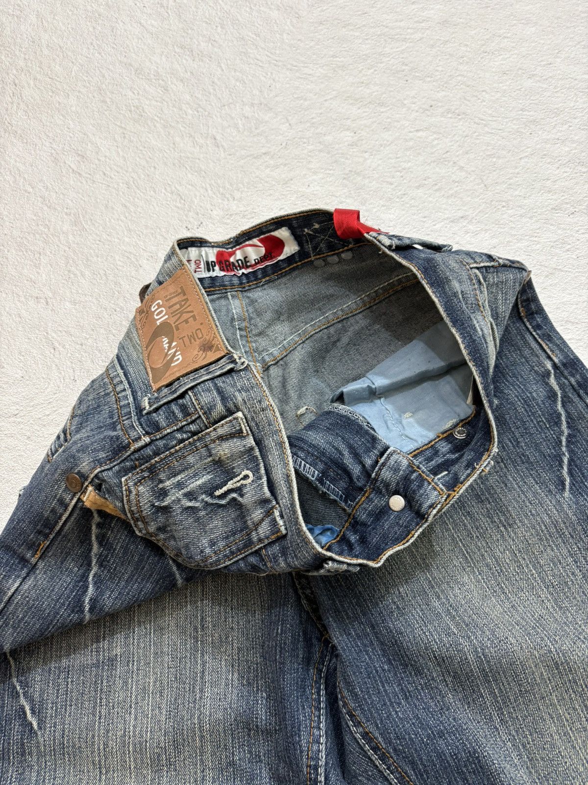 Kapital 2000s take two Japan bootcut wash Denim y2k style Size US 28 / EU 44 - 5 Thumbnail