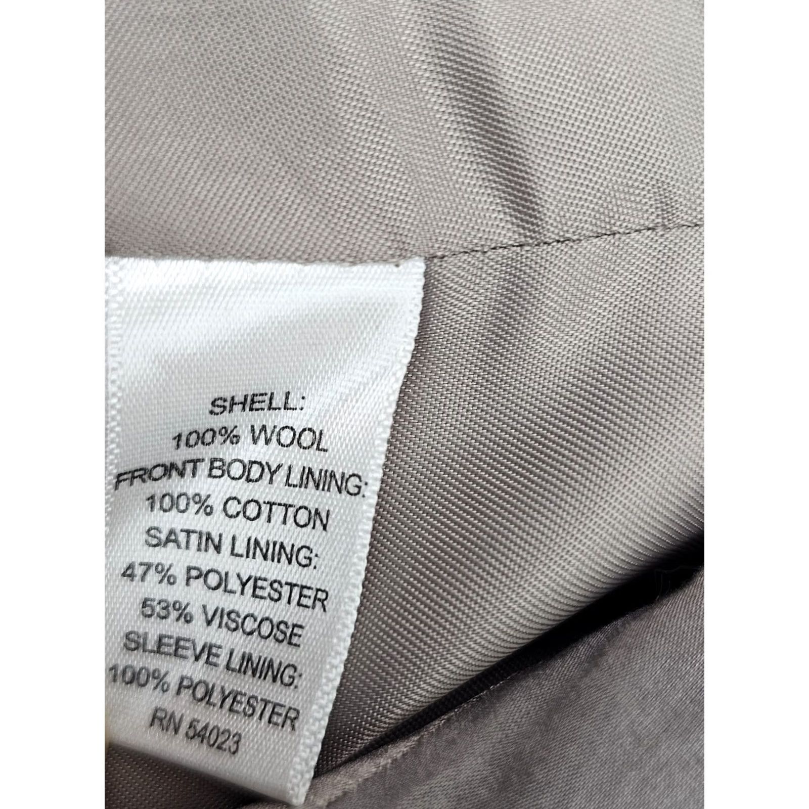 Banana Republic VINTAGE Banana Republic Modern Fit Herringbone Wool Suit Jacket Men 42R Gray Lined EUC Size 42R - 5 Thumbnail