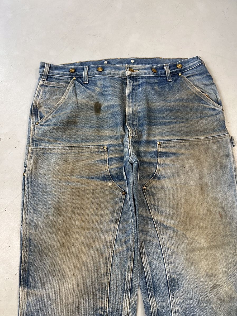Carhartt Vintage Carhartt B136 dst double knee denim Size US 42 / EU 58 - 2 Thumbnail