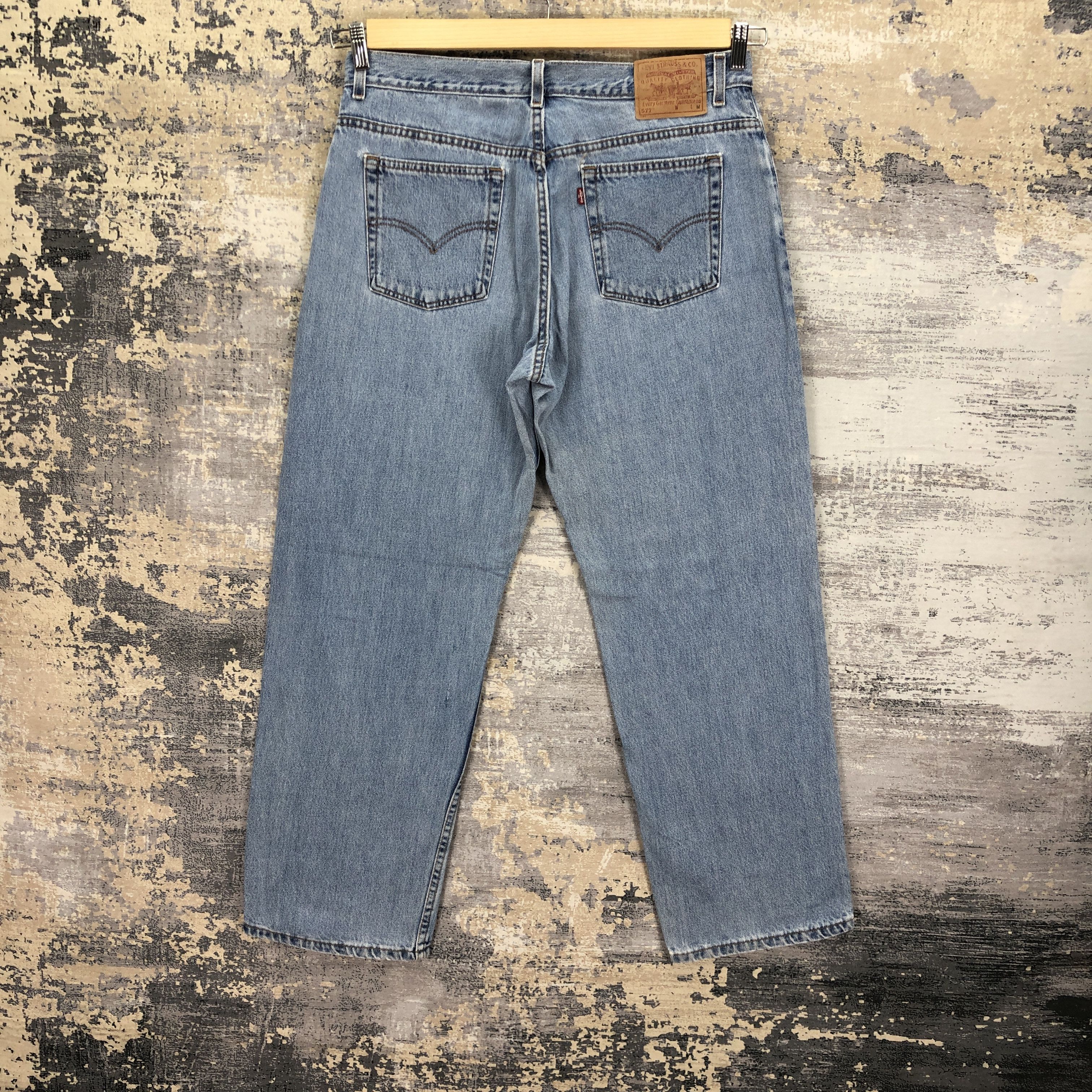 Levi's Vintage 90's Levis 577 Jeans Levi's Faded Light Wash Denim Size US 34 / EU 50 - 2 Thumbnail