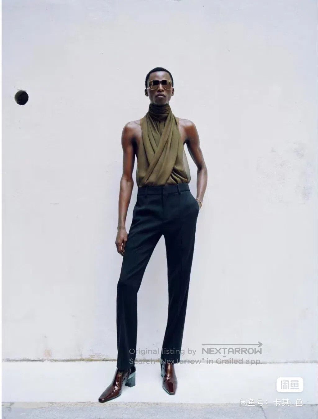 Saint Laurent Paris Saint Laurent Paris Silk Cascading Pleated Top| Size US S / EU 44-46 / 1 - 1 Thumbnail