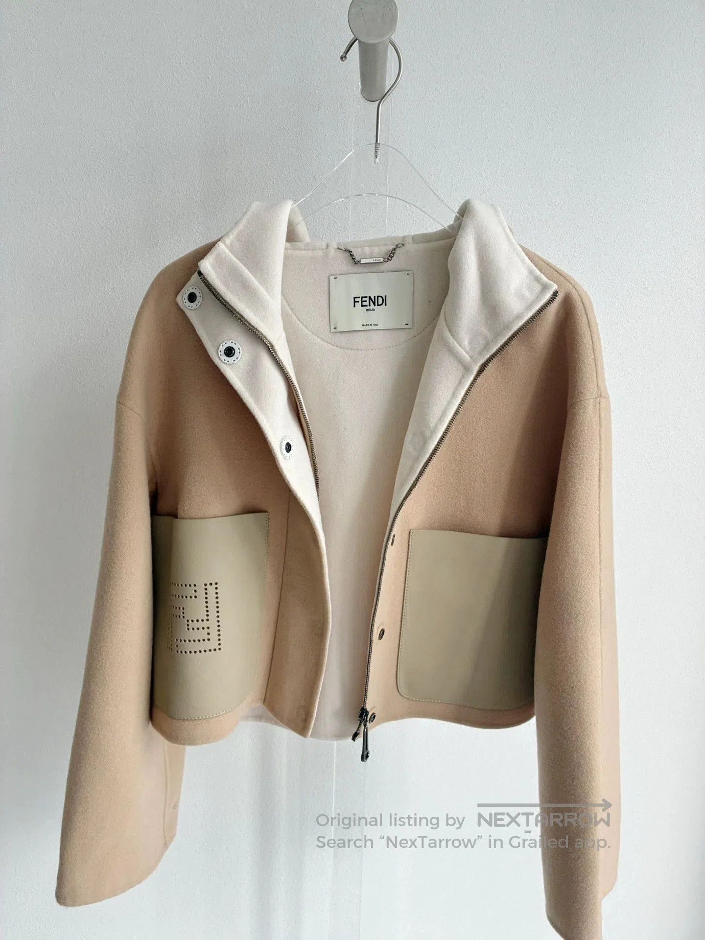 Fendi Fendi Beige Wool Hooded Coat. Size US S / EU 44-46 / 1 - 1 Thumbnail
