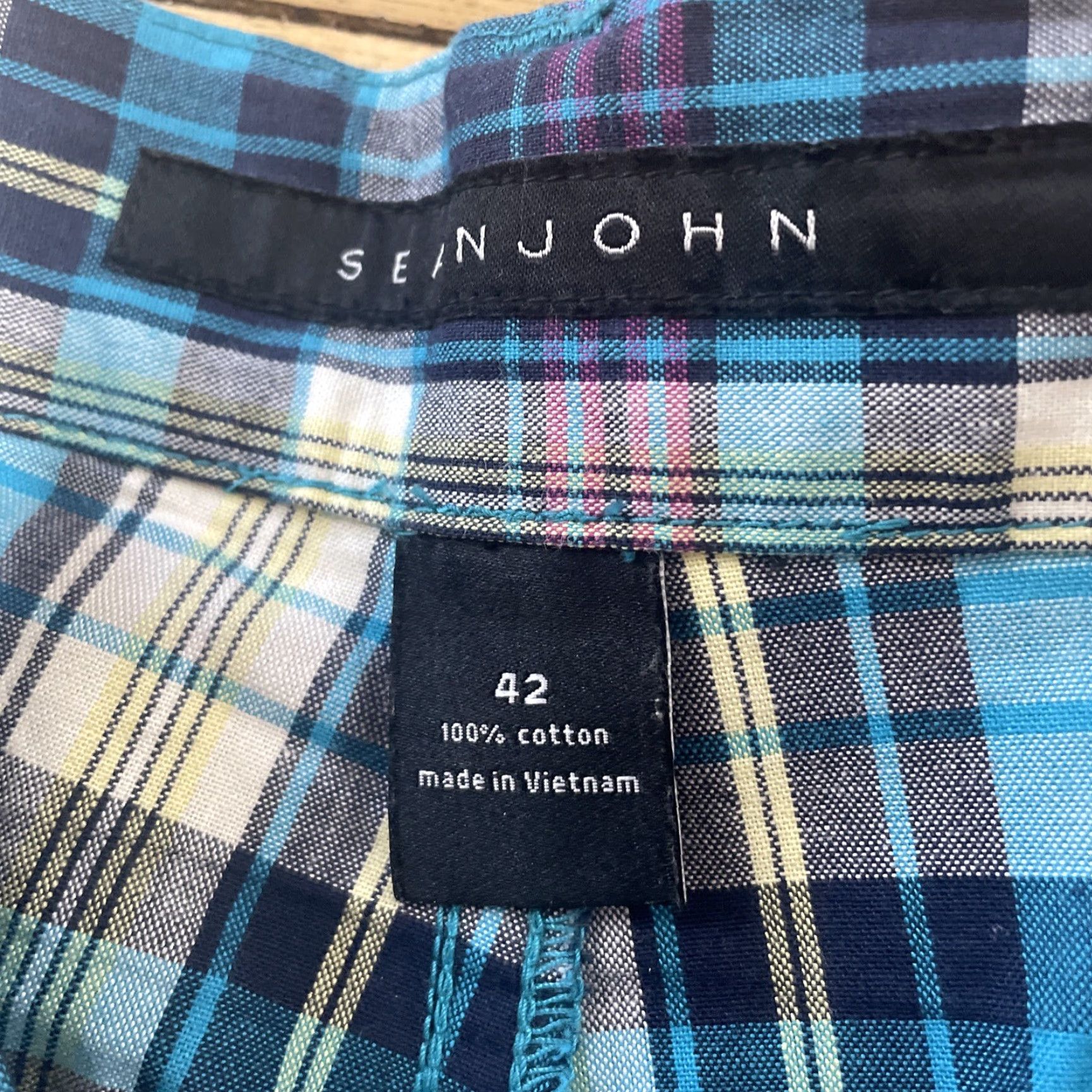 Sean John Sean John Cargo Shorts Mens 42 Y2k Streetwear Hip Hop Baggy Skate Bermuda 42x16 Blue Plaid Cargo Pants Style Styles Womens? No Size US 42 / EU 58 - 6 Thumbnail