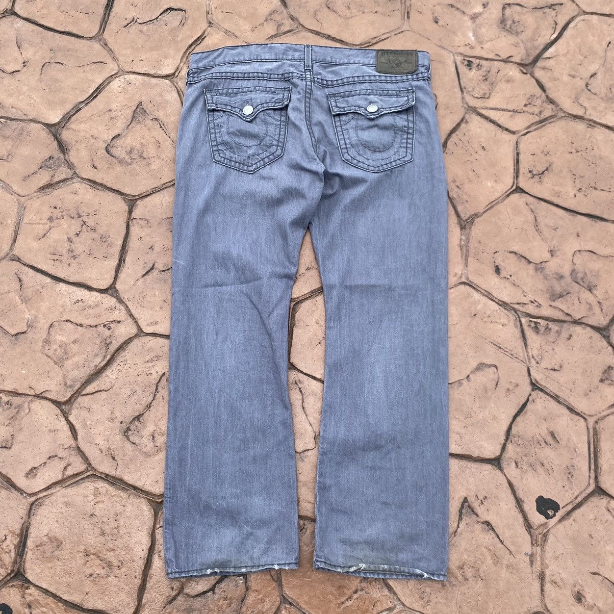 True Religion Thrashed Vintage Y2K True Religion ERD GRUNGE BOOTCUT JEANS Size US 44 / EU 60 - 1 Thumbnail
