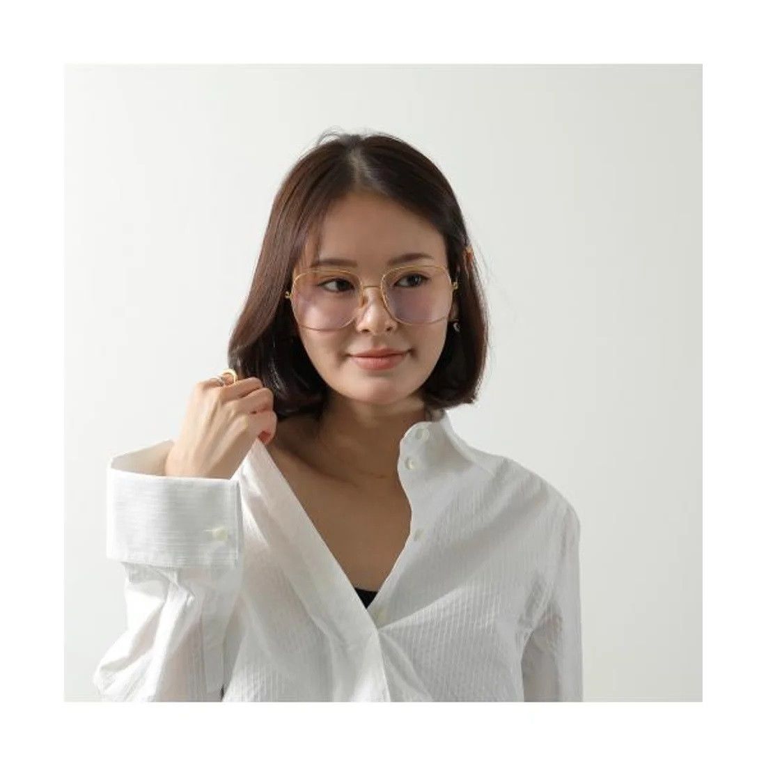 Tom Ford Tom Ford Women Eyeglasses Square FT6048-B 030 NEW AUTHENTIC Size ONE SIZE - 11 Thumbnail