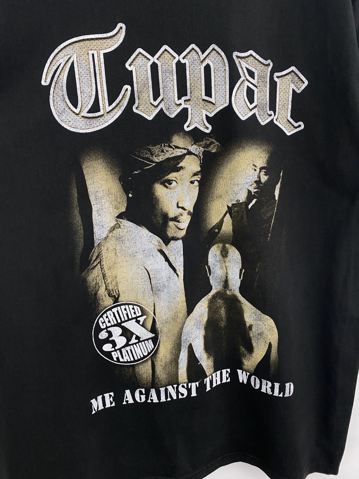 Rap Tees Tupac Shakur Me Against The World T-Shirt Rare Retro Size US L / EU 52-54 / 3 - 4 Thumbnail