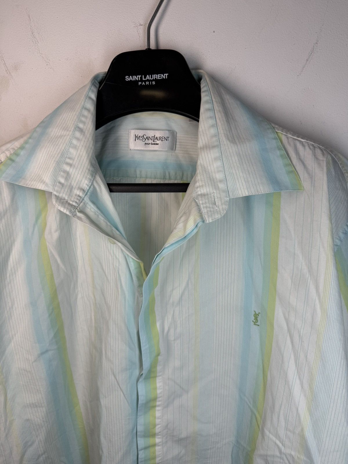 Yves Saint Laurent White YSL Shirt Summer Rare Size US XL / EU 56 / 4 - 13 Thumbnail