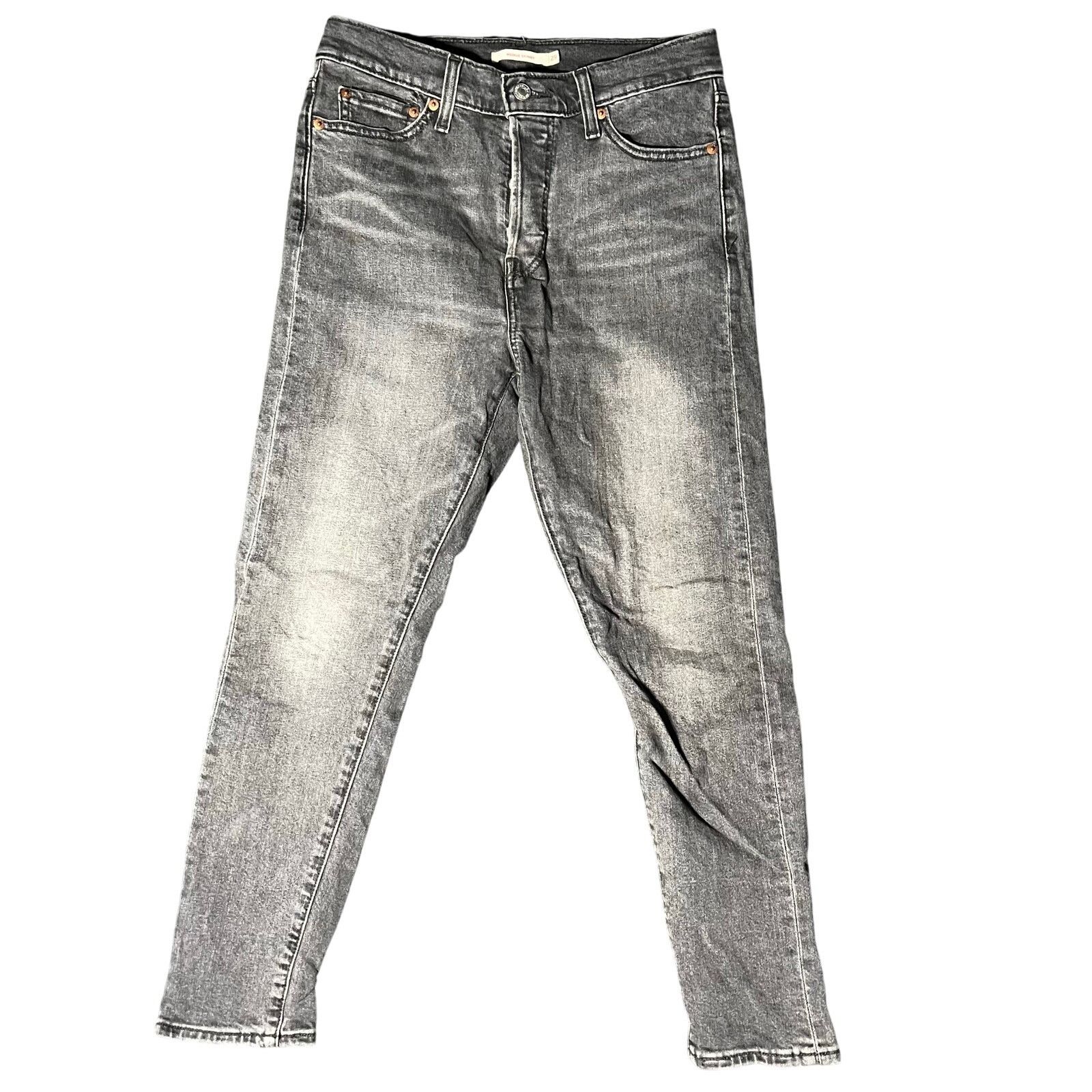 Levi's Levi's Wedge Skinny Women's High Rise Button Fly Gray Sz 29 Size 29" - 1 Thumbnail