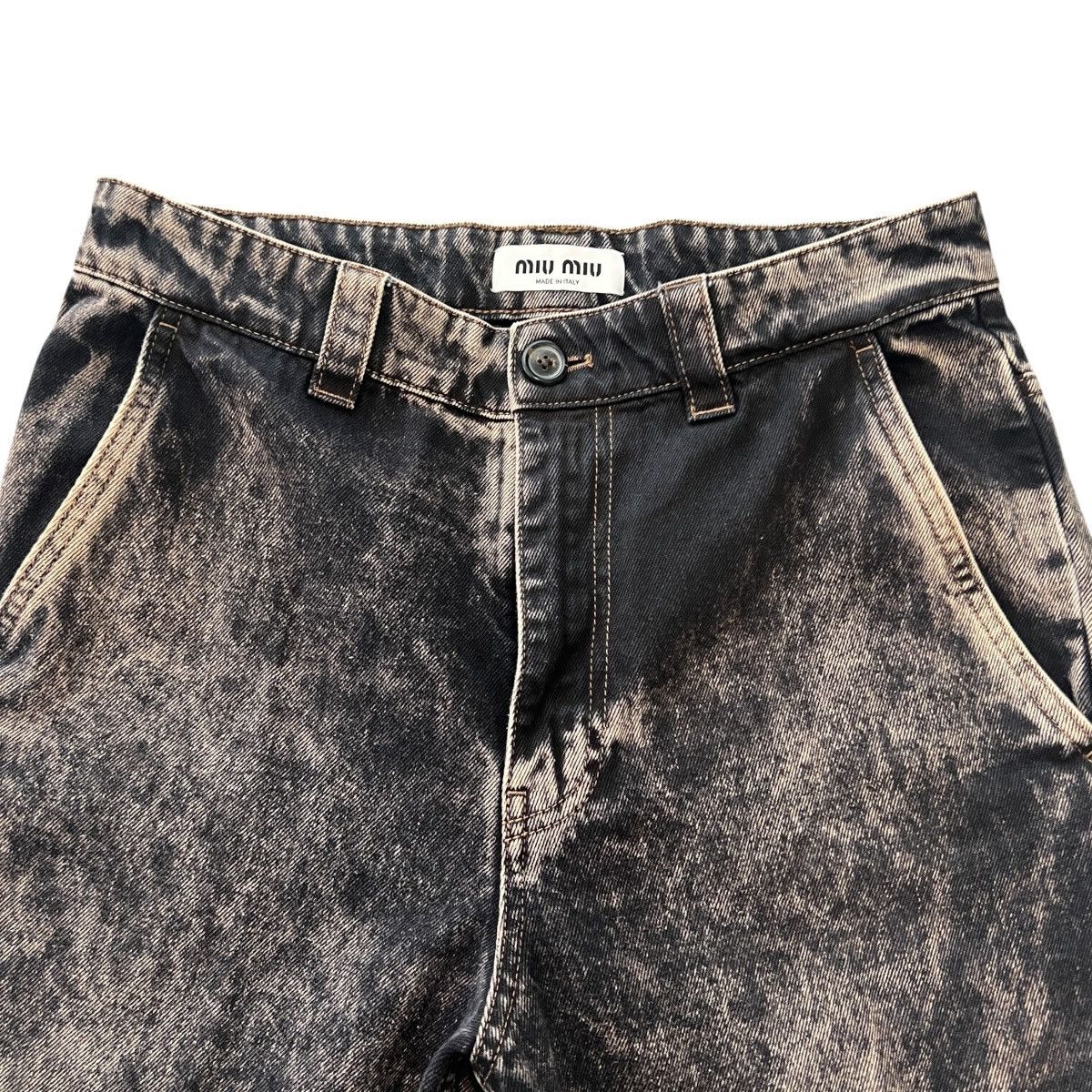 Miu Miu MIU MIU 2023SS Stainless Steel Logo Denim Pants Size US 38 / EU 54 - 6 Thumbnail