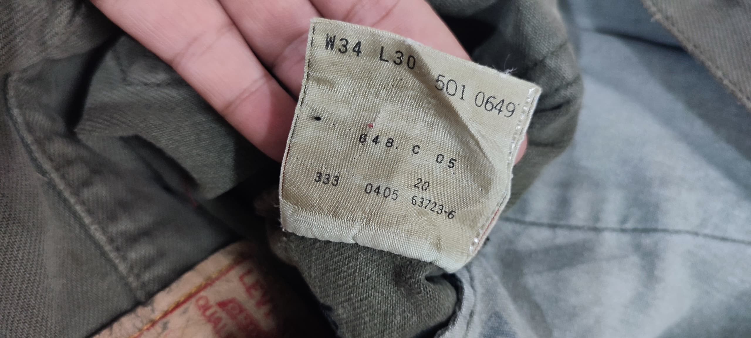 Levi's Vintage Clothing LEVIS'501 patcwork vintage distressed Size US 34 / EU 50 - 12 Thumbnail