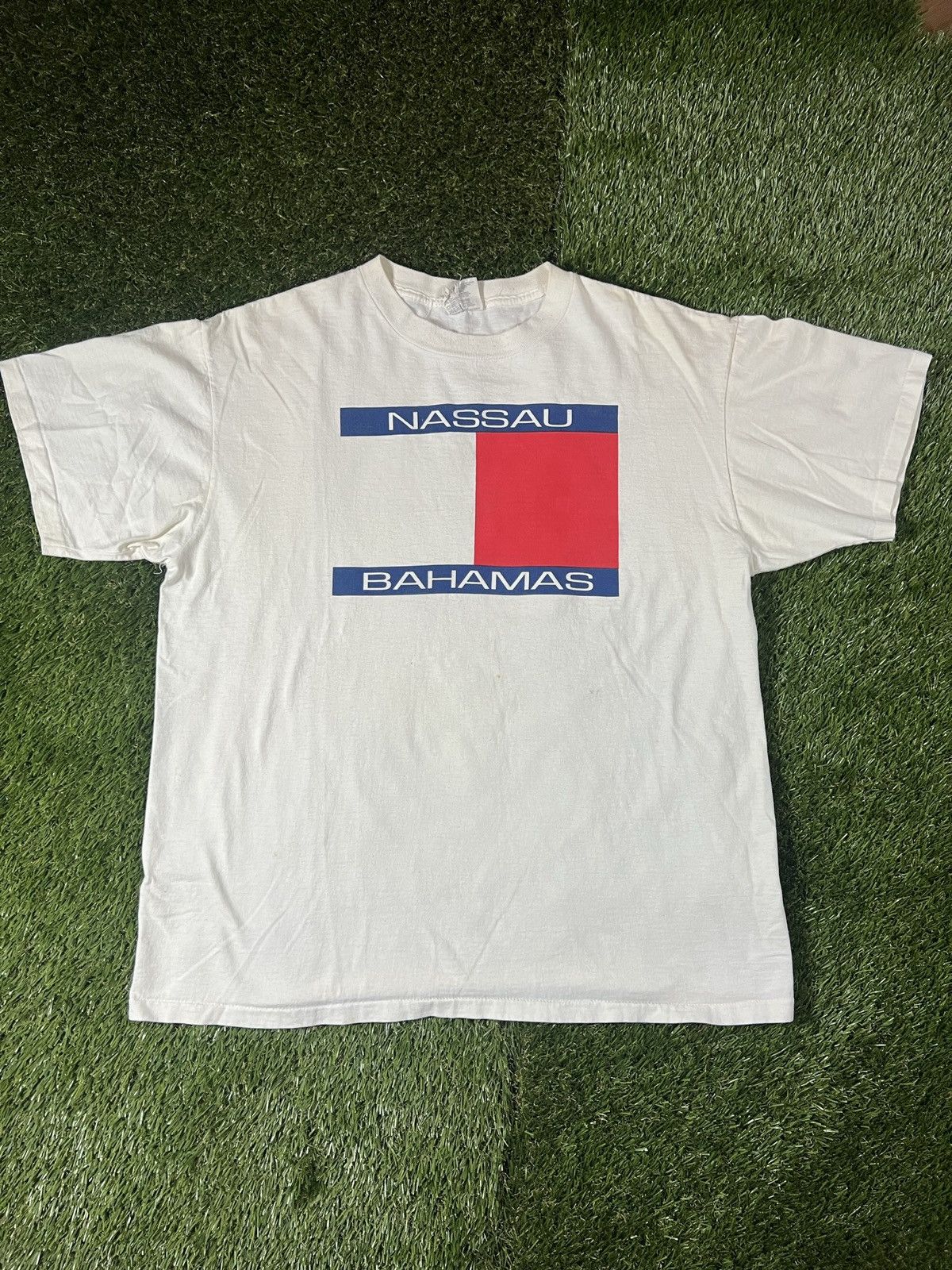 Vacation × Vintage Vintage 90’s Tommy Hilfiger Inspired Nassau Bahamas Tee Size US XL / EU 56 / 4 - 1 Thumbnail