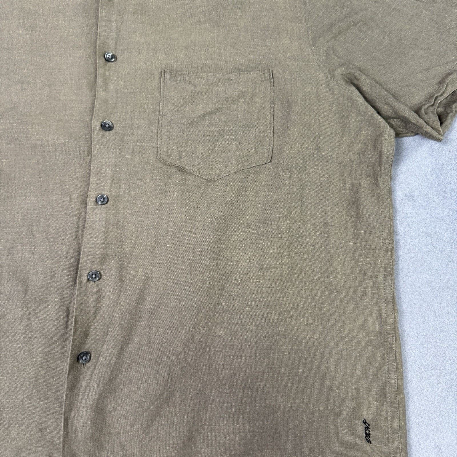 DKNY DKNY Donna Karan Men Linen/Cotton Men Shirt Button Up Size US XL / EU 56 / 4 - 9 Thumbnail