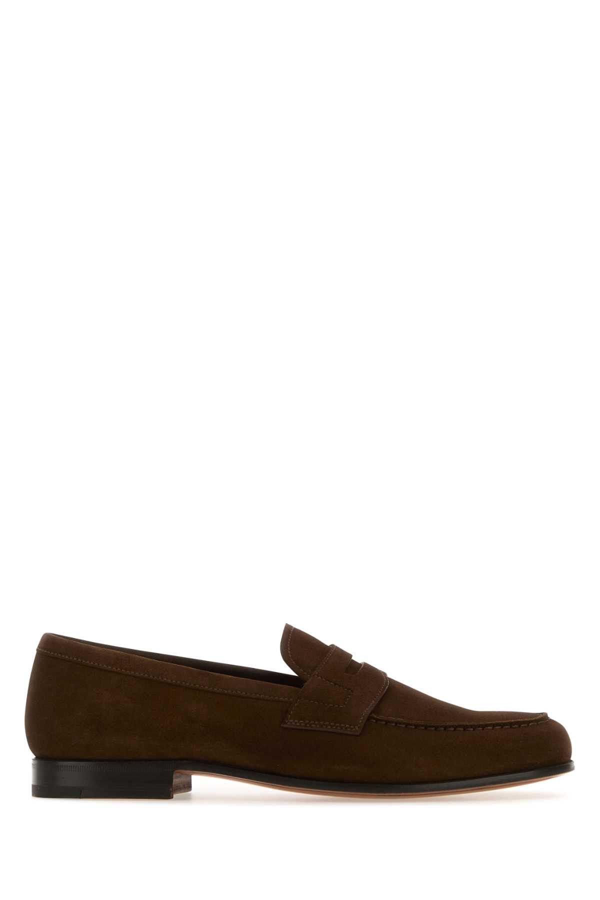 image of Churchs Brown Leather Heswall Loafers, Men's (Size 7)