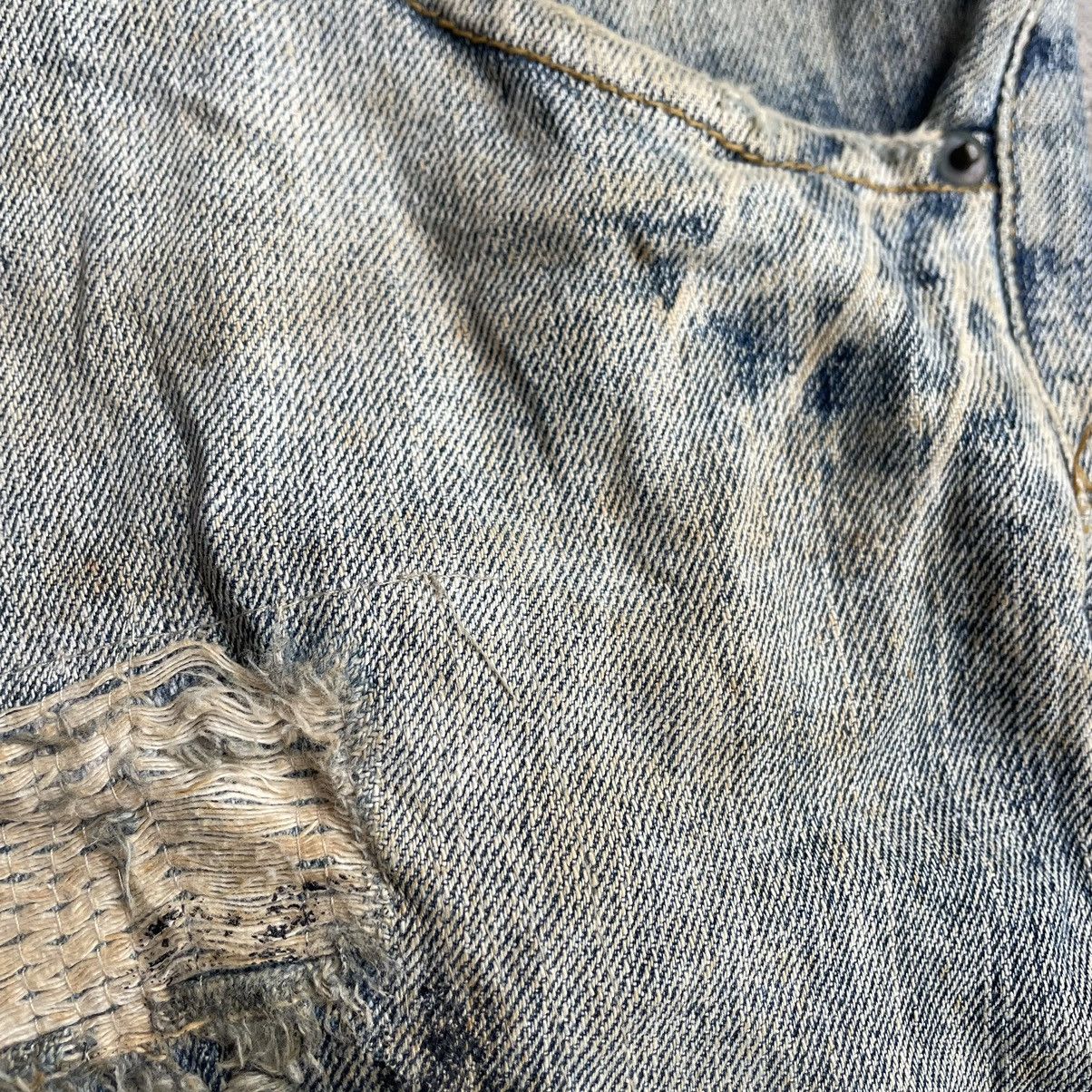 Vintage 🔥Joge Martin Patchworks Ripped Distress Dirty Denim Jeans Size US 36 / EU 52 - 13 Thumbnail
