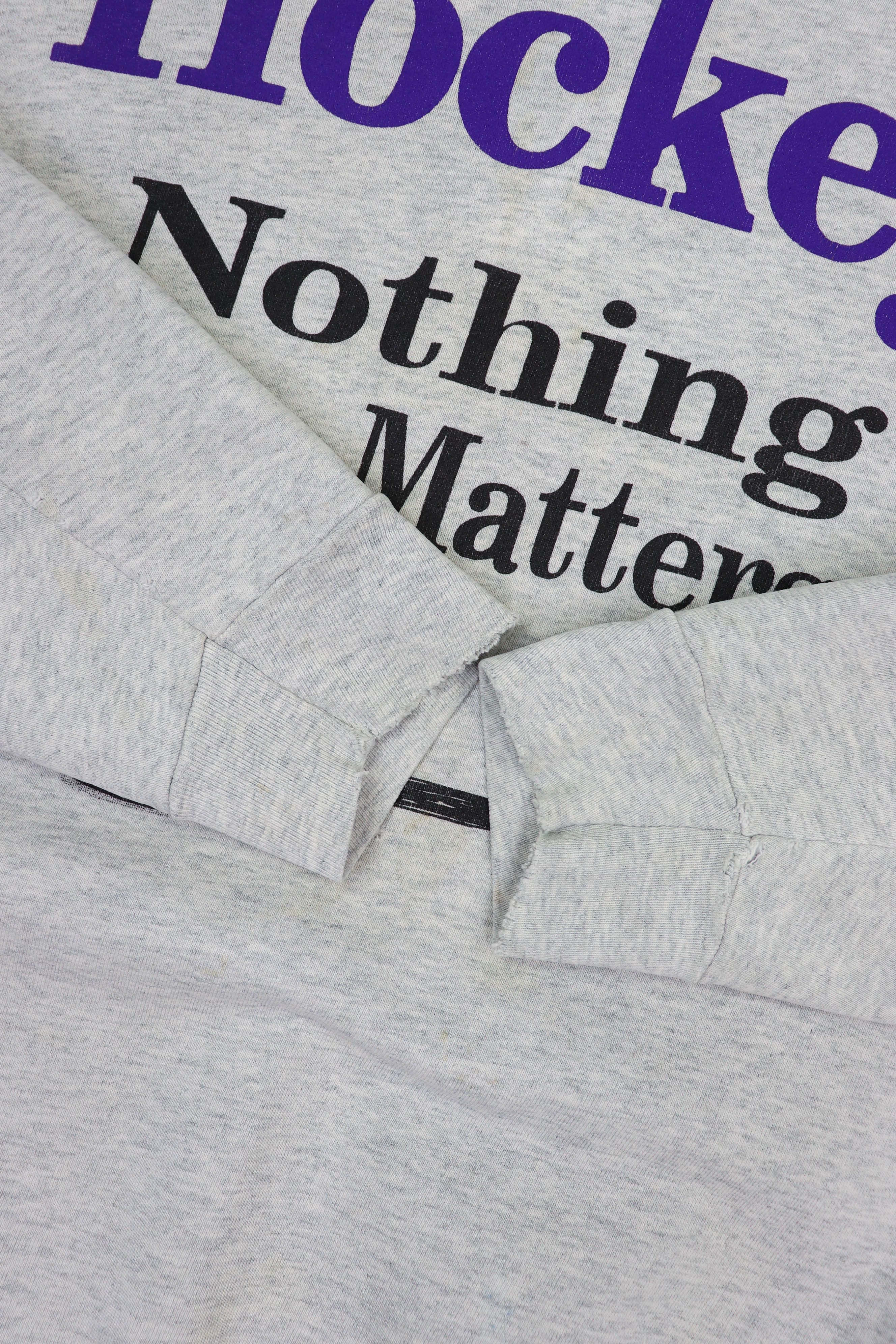 NHL Hockey Nothing Else Matters Vintage 90s Graphic Sweatshirt Size US XL / EU 56 / 4 - 9 Thumbnail
