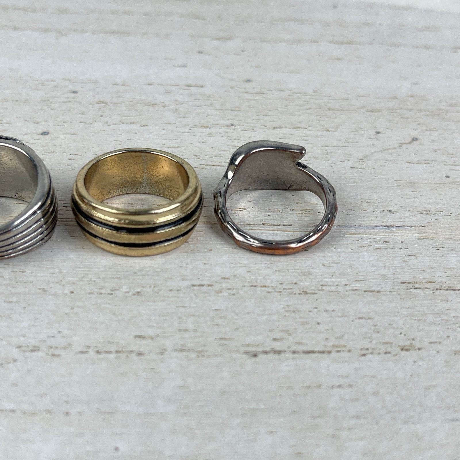 Other Rings Silver Leaves Gold Black Turquoise Howlite 5.5, 6, 6.5 Size ONE SIZE - 21 Thumbnail