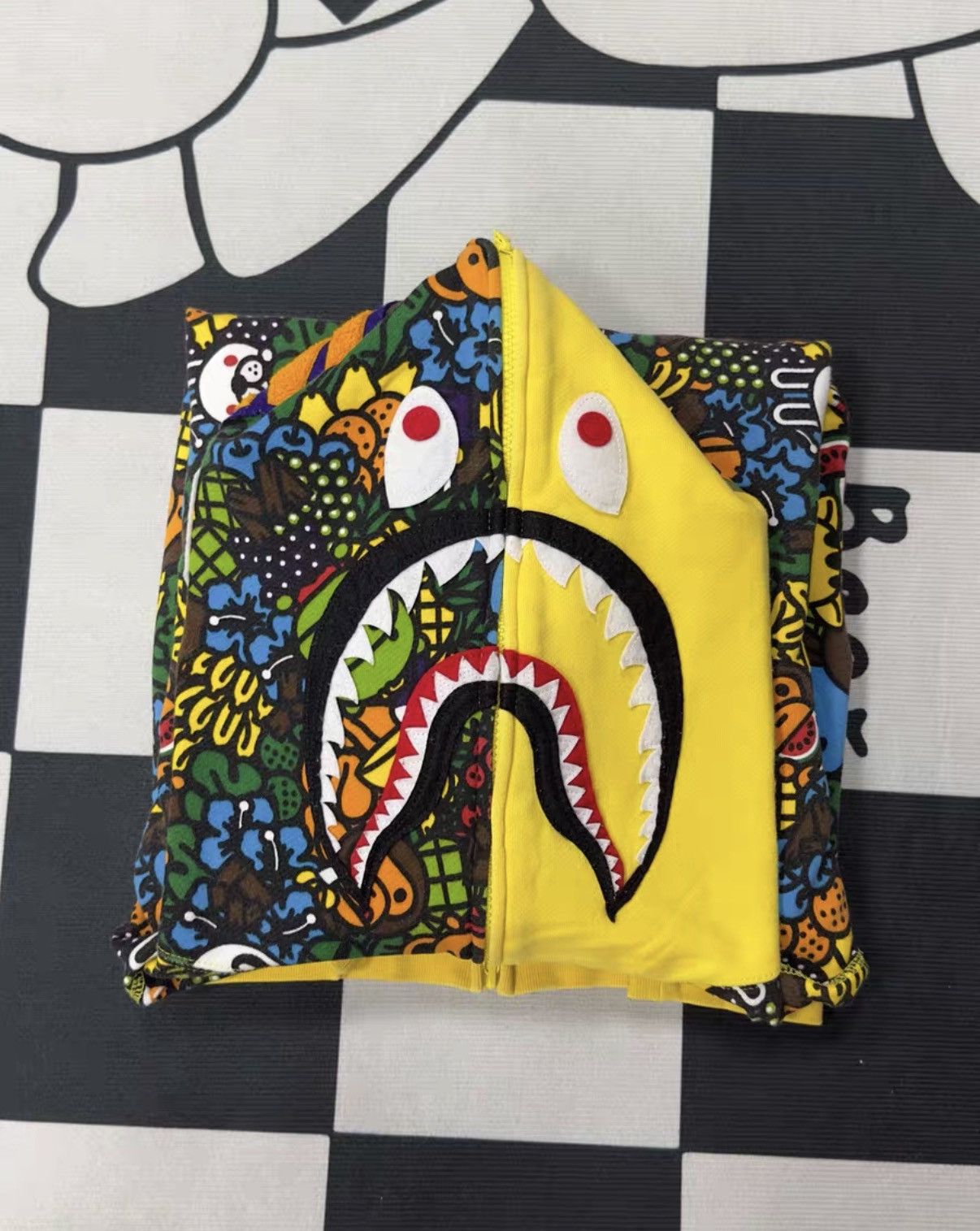 Bape BAPE Shark Head Hooded Jacket K5 Size US XXL / EU 58 / 5 - 8 Thumbnail