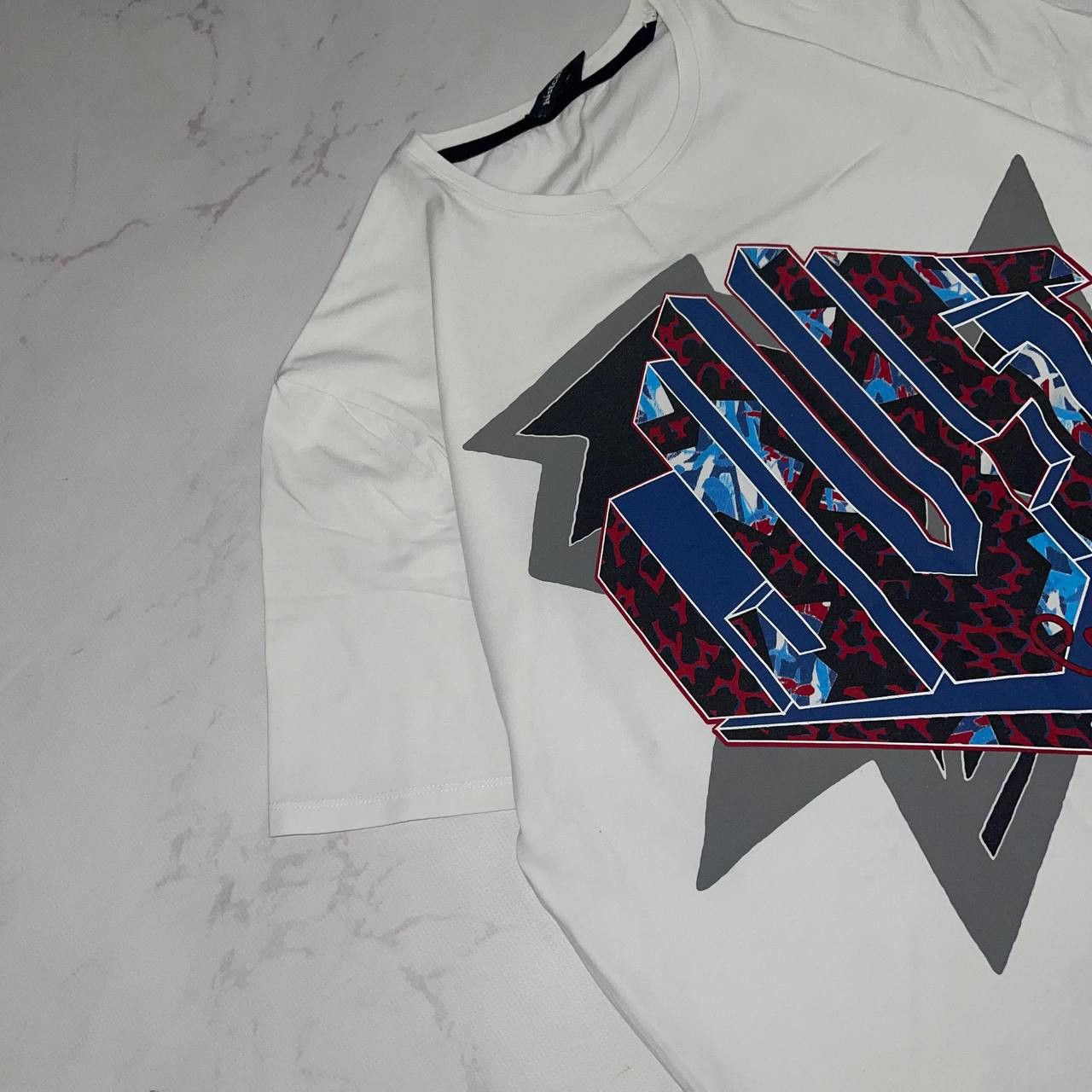 Just Cavalli Streatwear X Just Cavalli Graphic Logo T-Shirt White Sz XL Size US XL / EU 56 / 4 - 3 Thumbnail