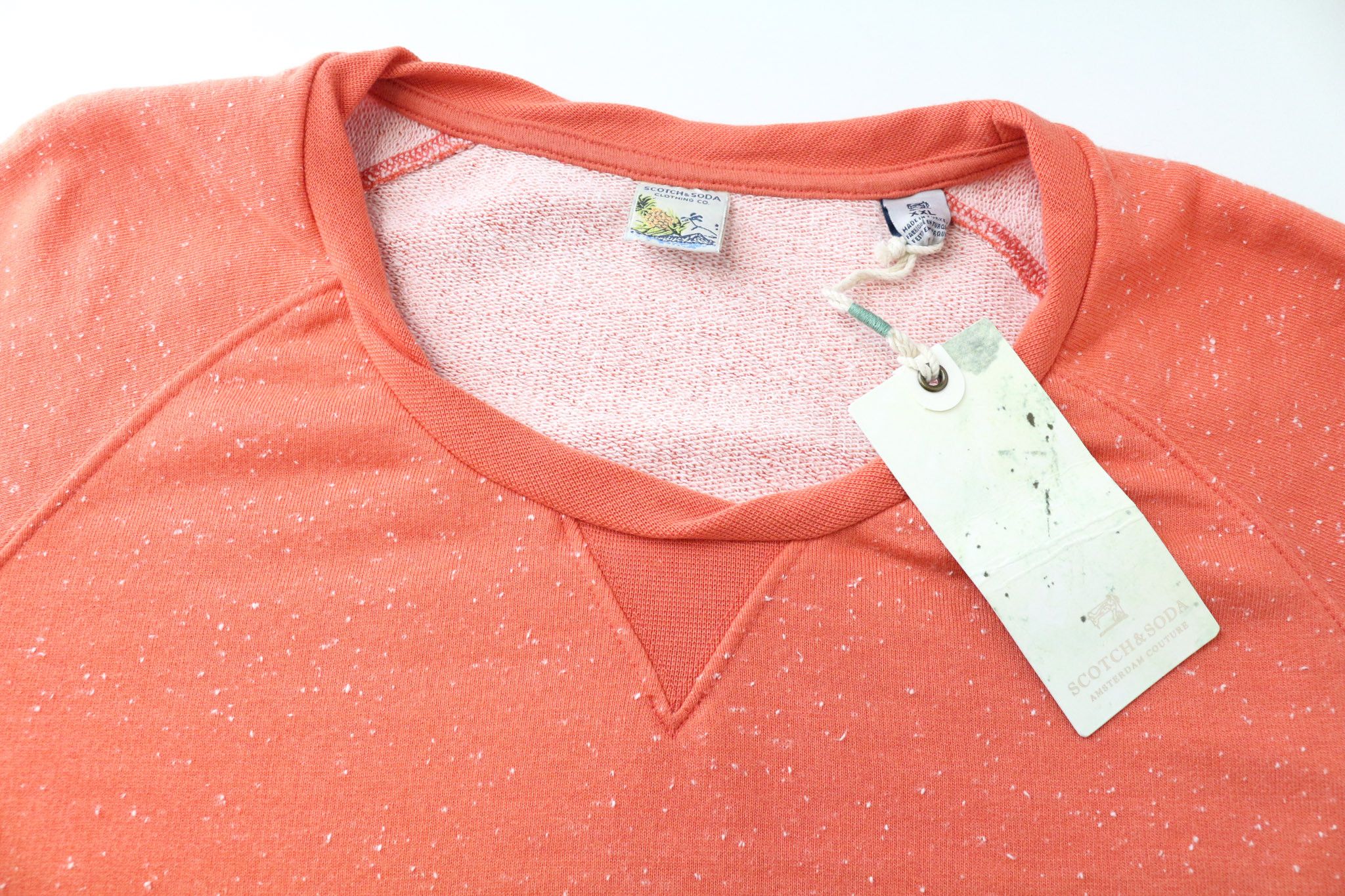 Scotch & Soda AMS COUTURE 2XL Orange Cotton Blend Sweatshirt 75343 Size US XXL / EU 58 / 5 - 3 Thumbnail