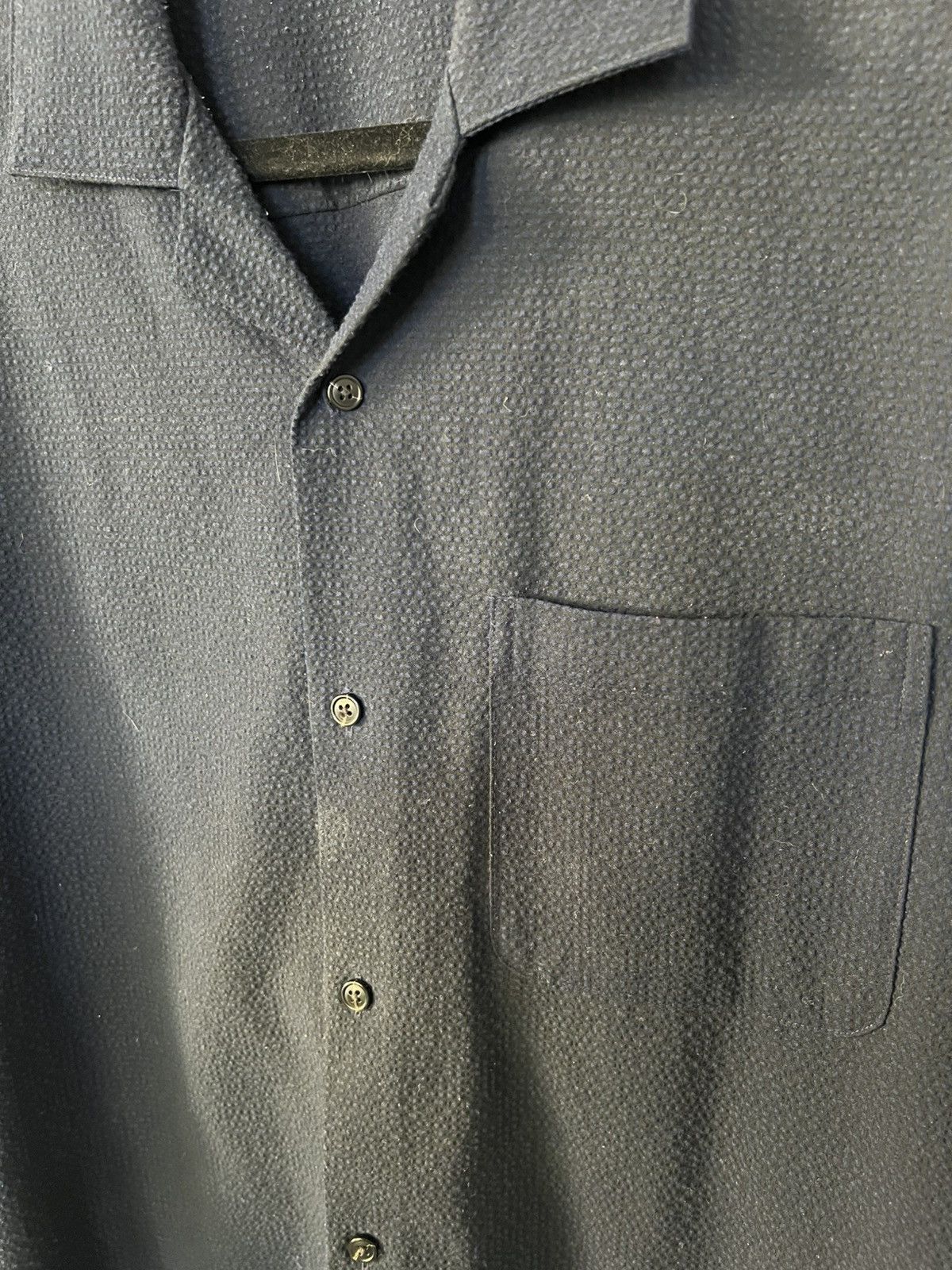 Scotch & Soda Scotch & Soda Seersucker Navy Shirt Size US L / EU 52-54 / 3 - 2 Thumbnail