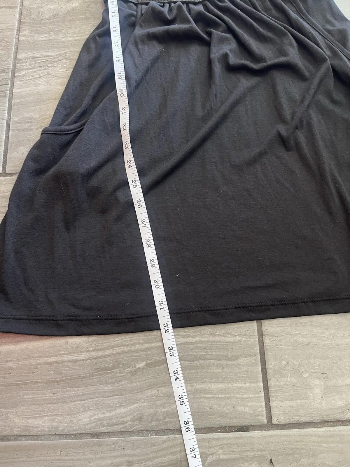 Other Chesley Large Grey Black Y2K Pocket Belted Tunic Cap Sleeves Size L / US 10 / IT 46 - 4 Thumbnail