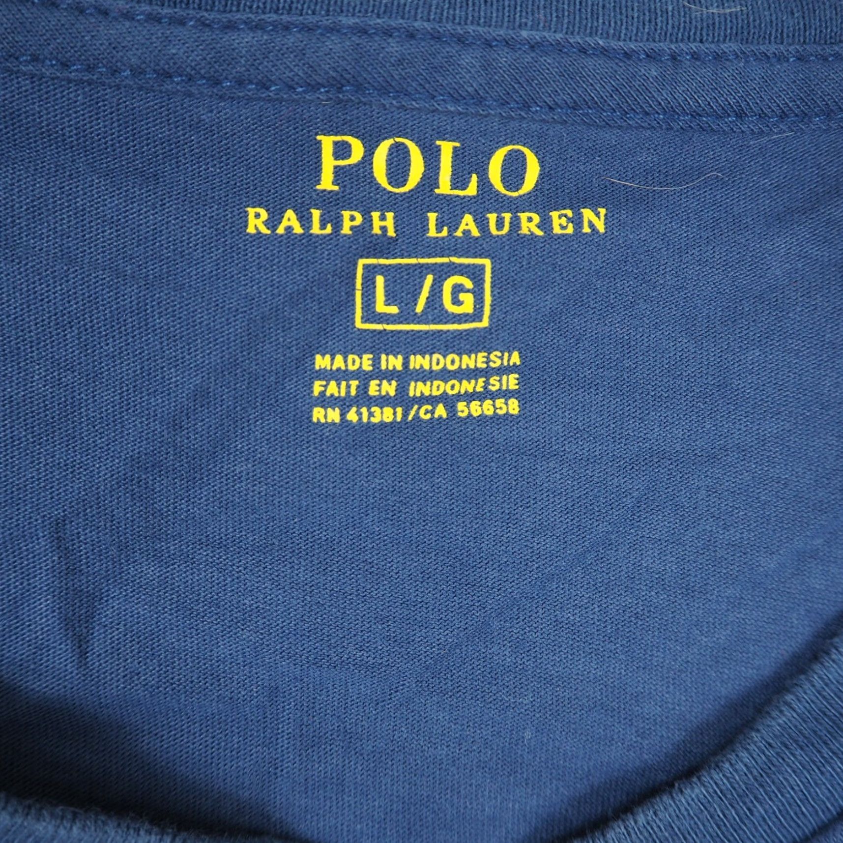 Polo Ralph Lauren Polo Ralph Lauren T-Shirt Blue Short Sleeve Adult Large Crew Neck Solid Polo Pony Shirt Mens/Unisex Size US L / EU 52-54 / 3 - 8 Thumbnail