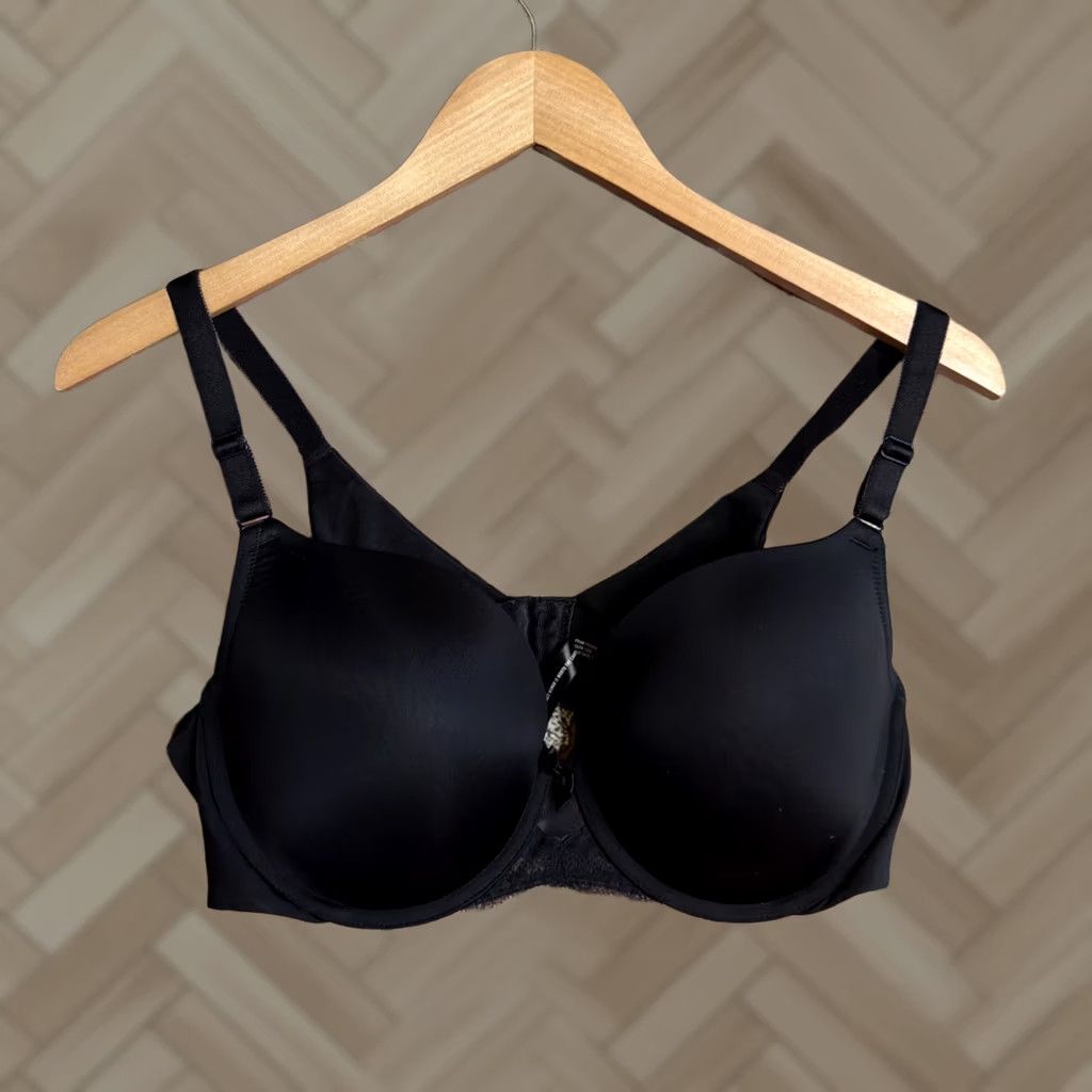 Torrid Torrid Curve 360 Black Wired Bra 42B Womens Bra T-Shirt Style Push Up Plunge Back Closure Adjustable Strap Hook & Eye Size ONE SIZE - 1 Thumbnail