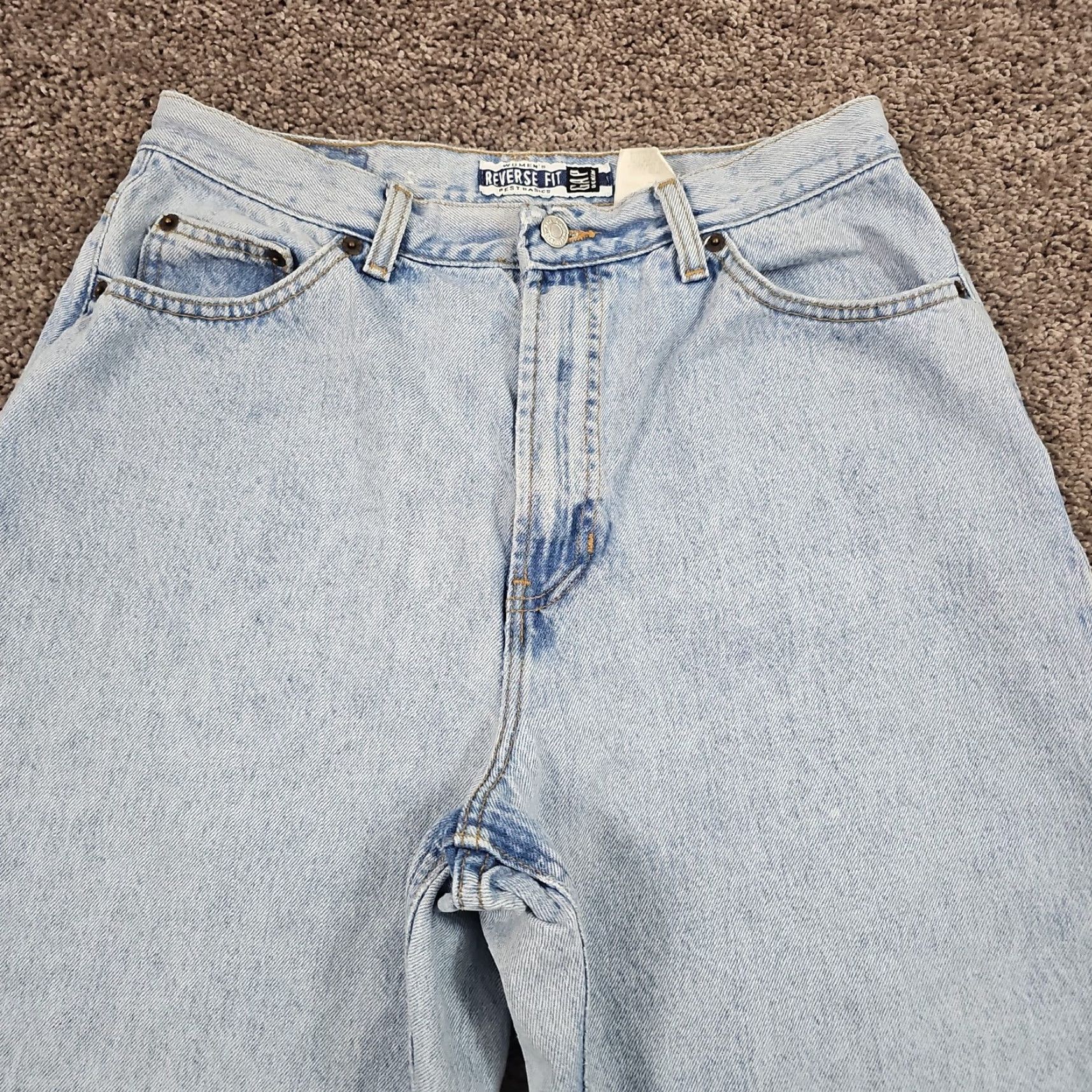Gap VINTAGE Gap Jeans Women 14 Ankle High Light Wash Denim 27x27 Blue USA 100% Cotton Regular Style: Ankle Rise: High Size 36" / US 14 / IT 50 - 2 Thumbnail