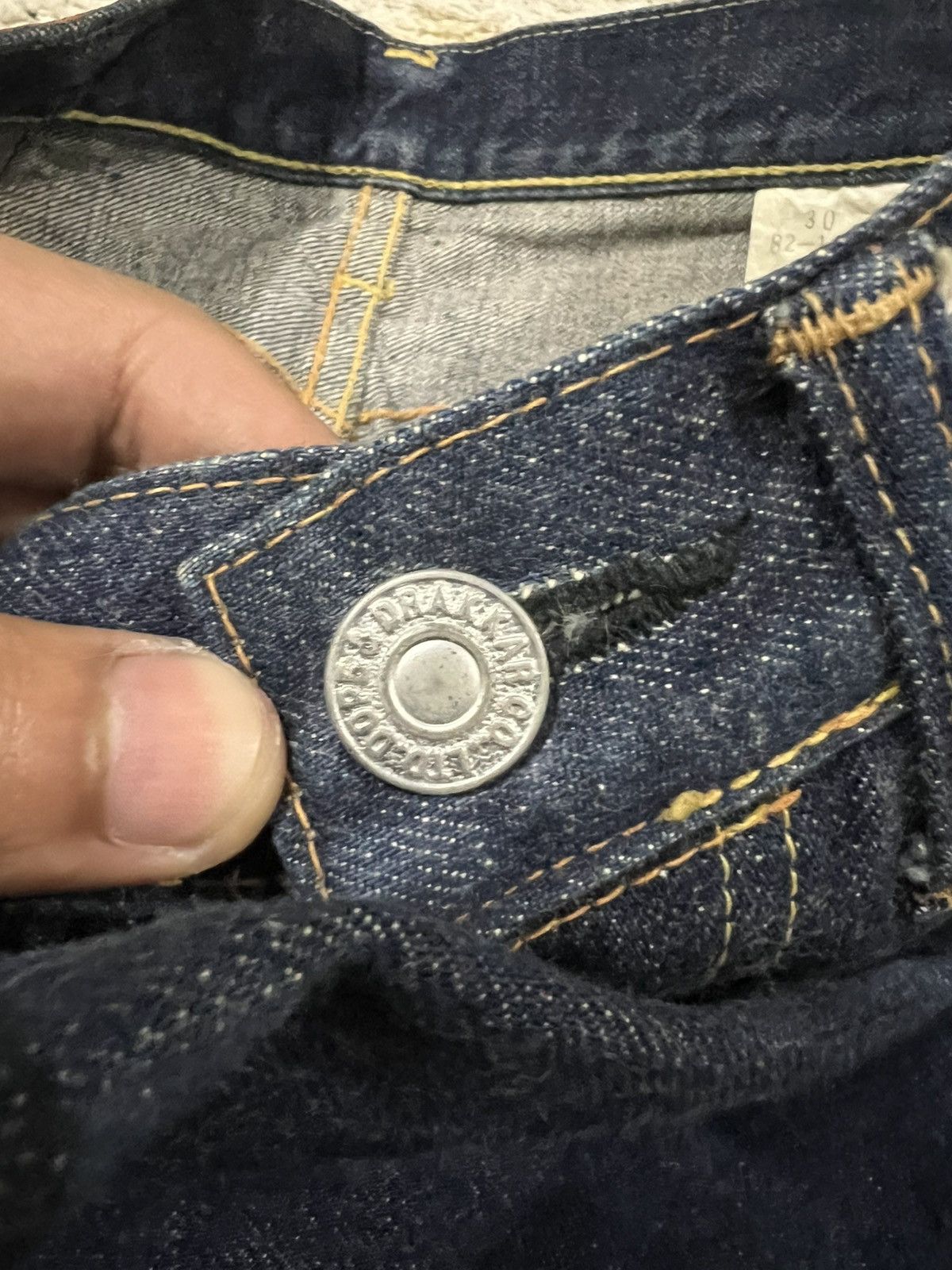 Global Work Dope & Drakar 🇯🇵 Beautiful Indigo Dyed 10OZ Selvaged Denim Size US 29 - 7 Thumbnail