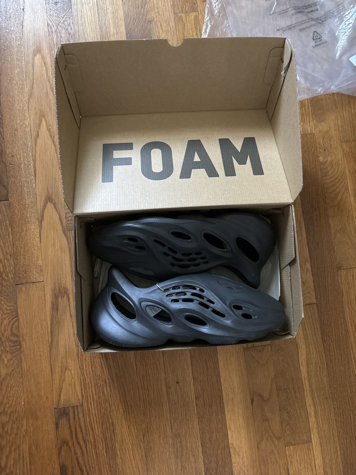 image of Adidas Yeezy Fosm Rnnr Onyx Size 12 Shoes in Black, Men's