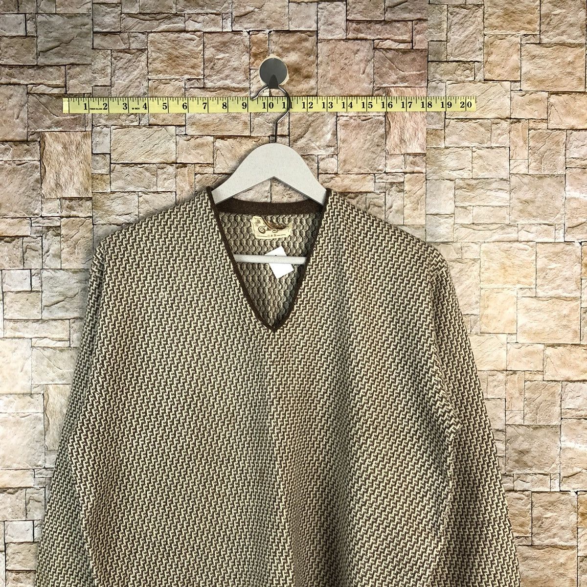 Homespun Knitwear × Japanese Brand Argus Brown vintage japan Knitwear #A1111 Size US M / EU 48-50 / 2 - 2 Thumbnail