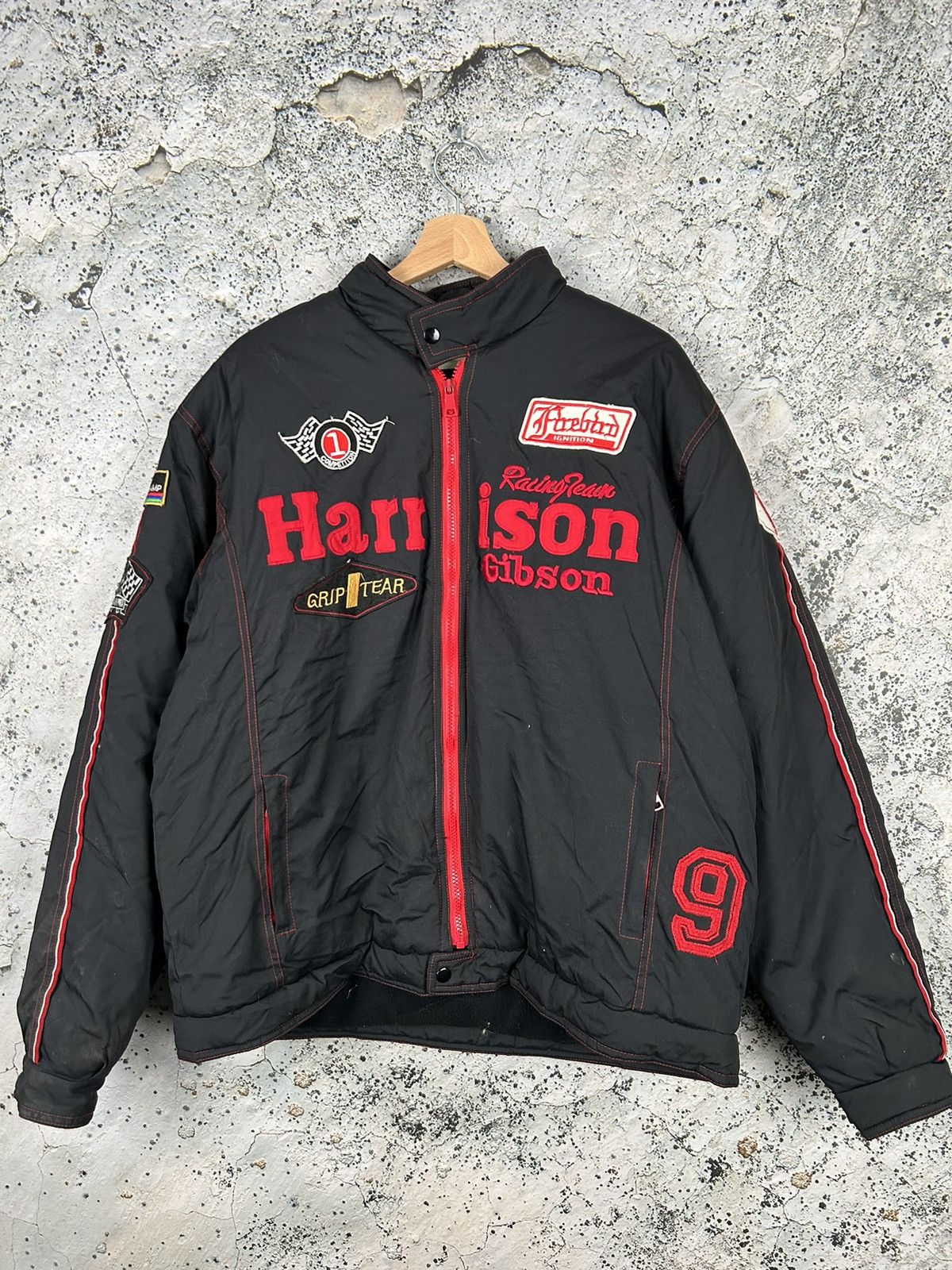 Vintage Vintage Harrison Gibson Racing Jacket Streetwear 90s Size US XXL / EU 58 / 5 - 1 Thumbnail