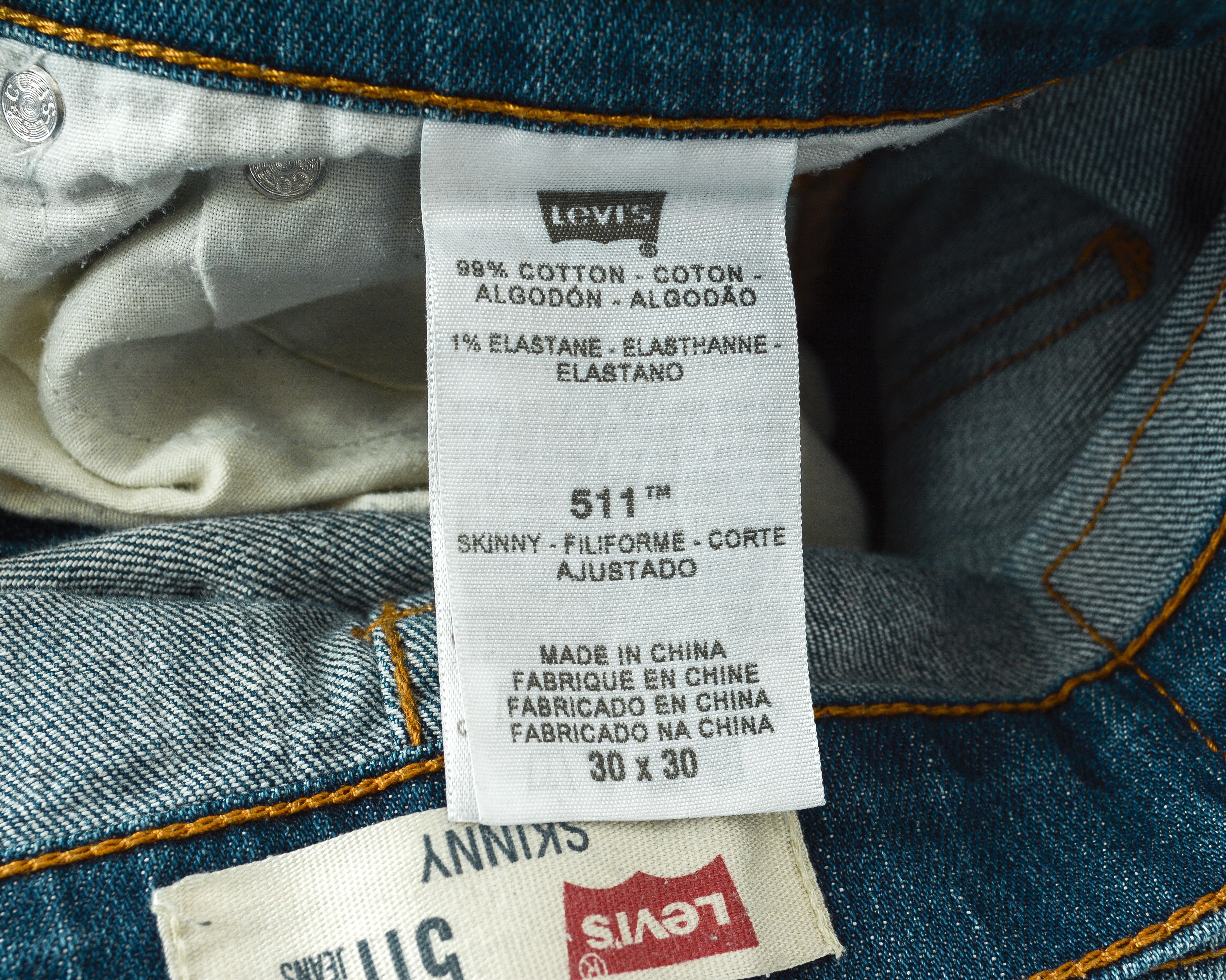 Levi's 511 Mens W30 L30 Slim Fit Skinny Jeans Denim Pants Trousers Size US 30 / EU 46 - 11 Thumbnail