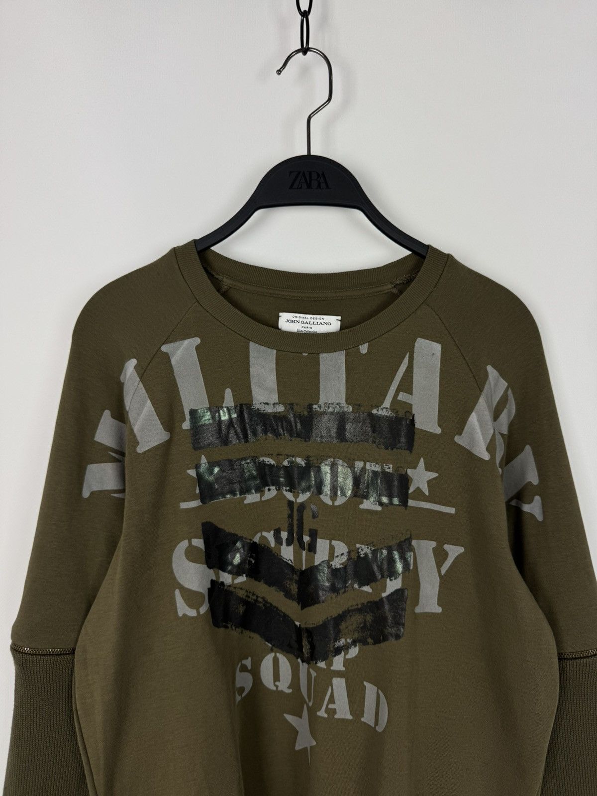 John Galliano Paris Kids Collection Military Sweatshirt