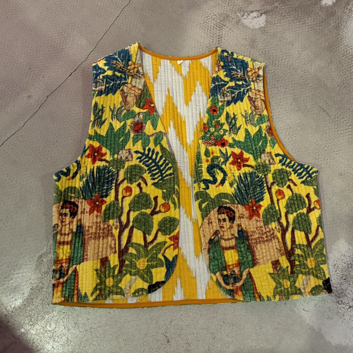 Japanese Brand × Vintage vintage vest Frida Kahlo amazing beautiful Size L / US 10 / IT 46 - 1 Thumbnail