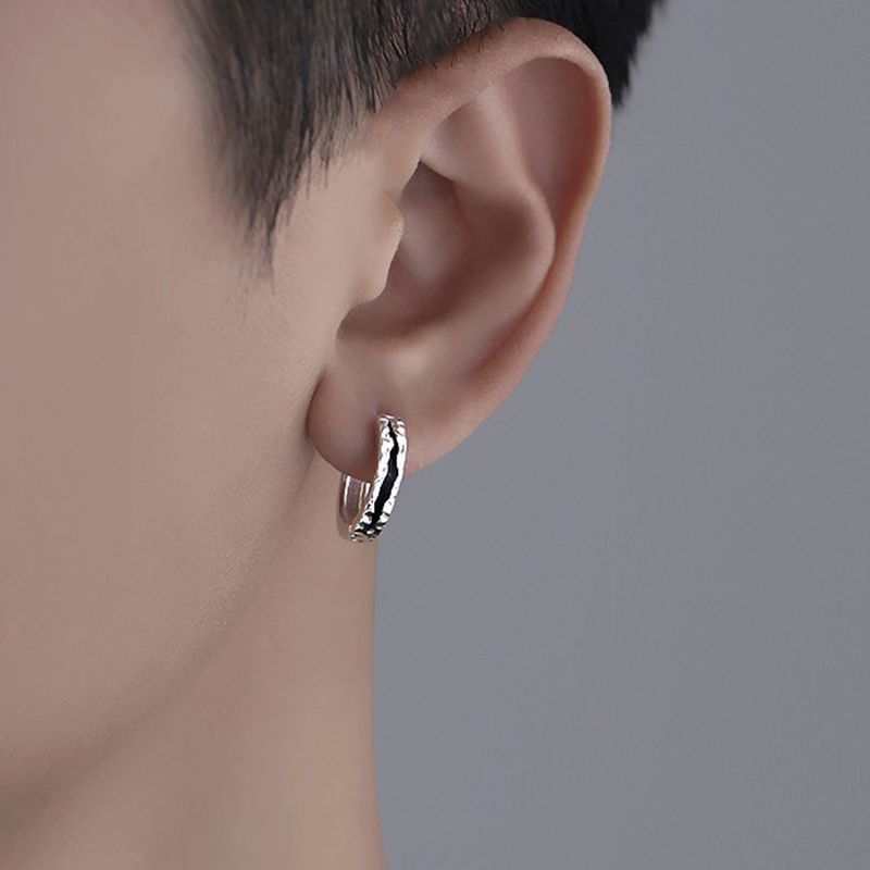 Jewelry × Sterling Silver Retro Earrings One Pairs Chrome Jewelry Size ONE SIZE - 3 Thumbnail