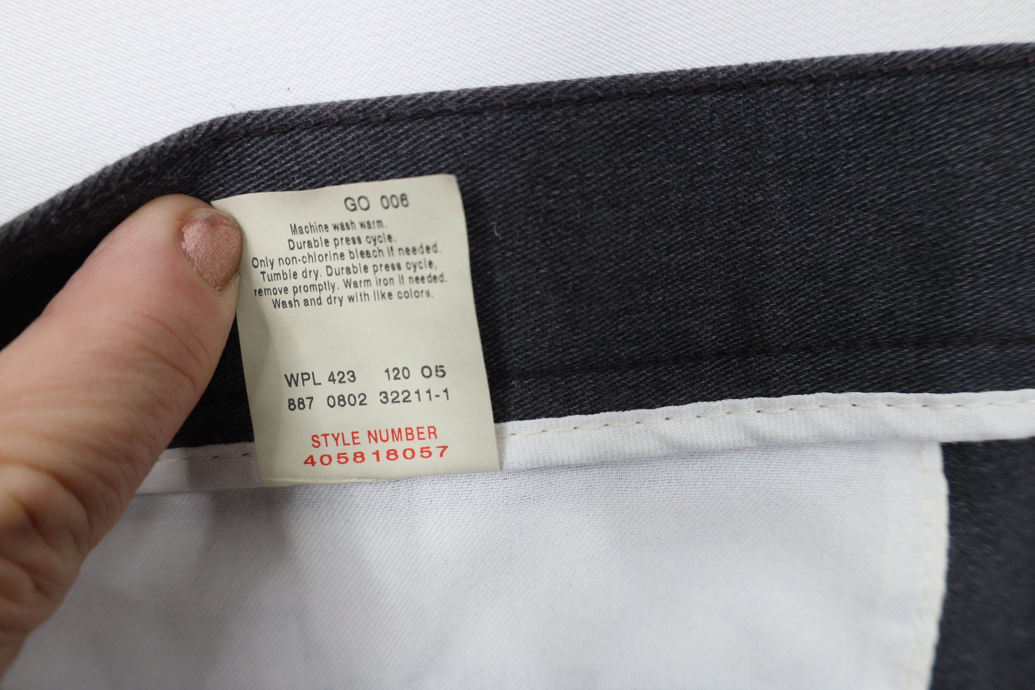 Dockers Vintage Y2K 2002 Dockers Wide Leg Chino Pants Gray Cotton Size US 38 / EU 54 - 8 Thumbnail