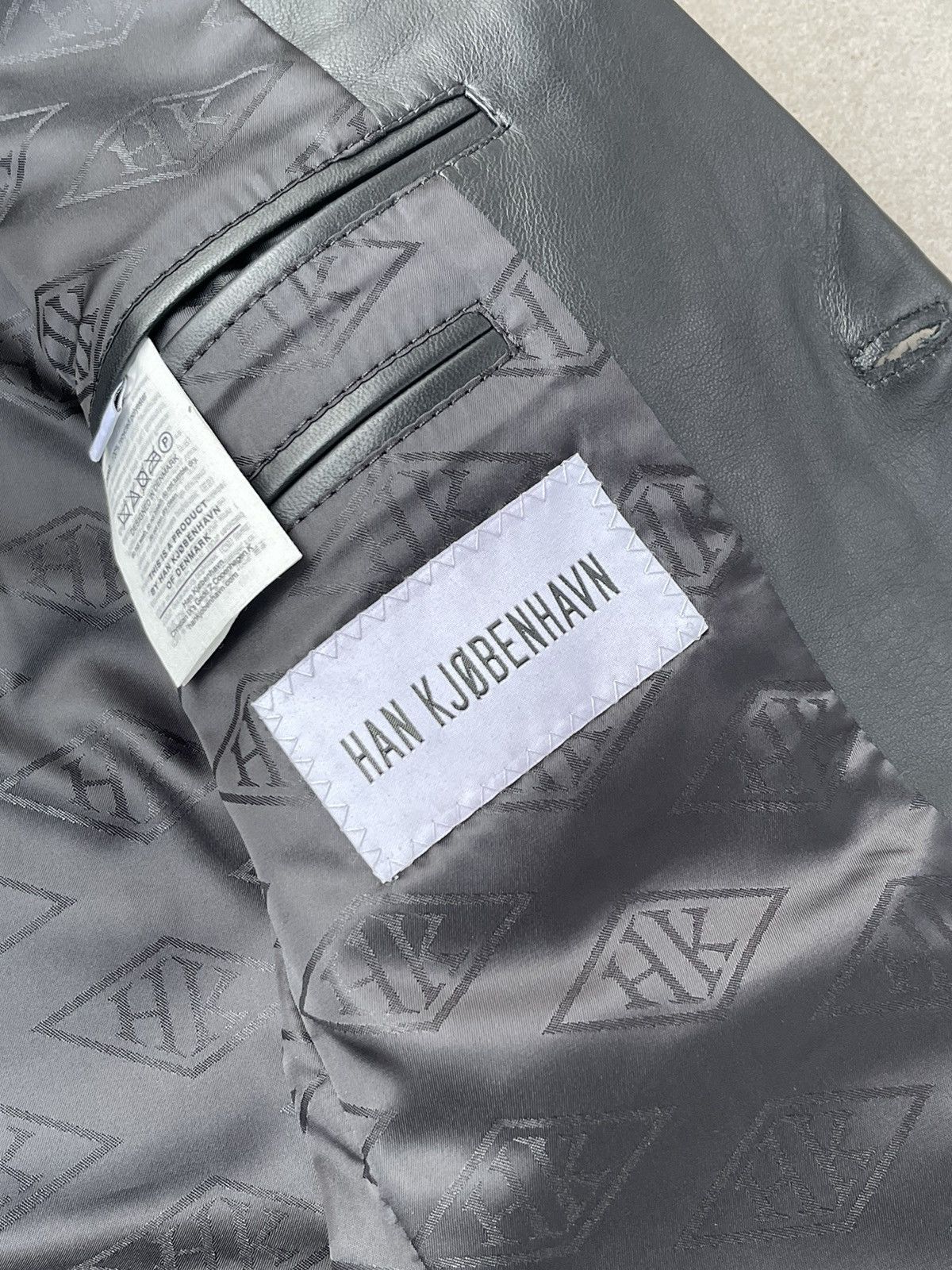Han Kjobenhavn !DS! FW22 Han Kjobenhavn Black Leather Blazer Jacket Size US M / EU 48-50 / 2 - 20 Thumbnail
