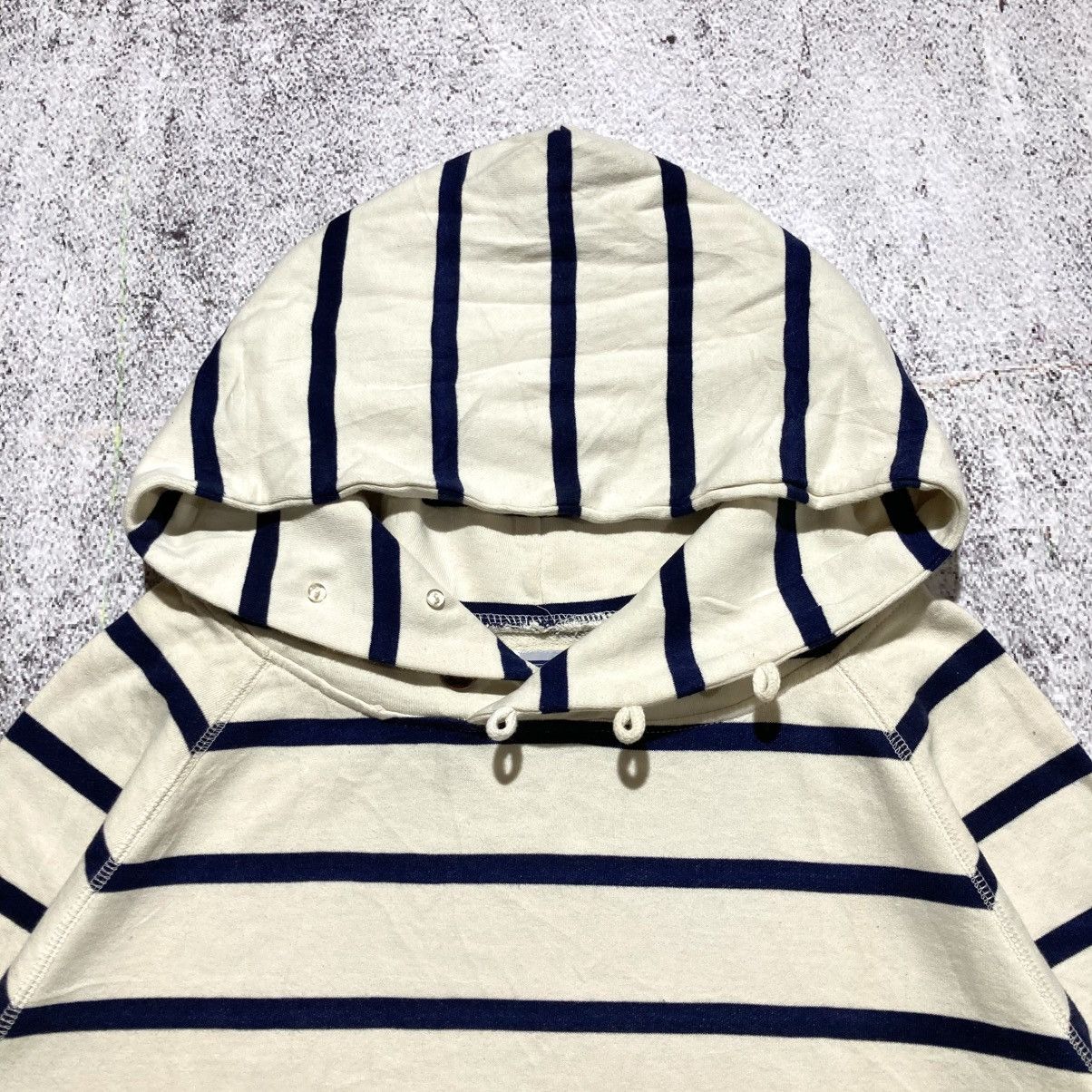 go slow caravan 2000s Go Slow Caravan Striped Unique Hoodie Kapital Style Size US L / EU 52-54 / 3 - 6 Thumbnail